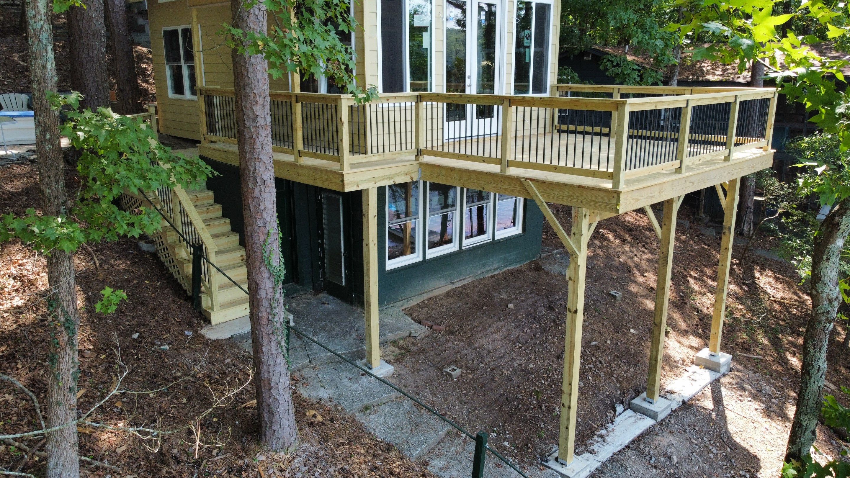 Lakefront Room Addition and Custom Deck Build in Acworth by Swift Home Renovations 