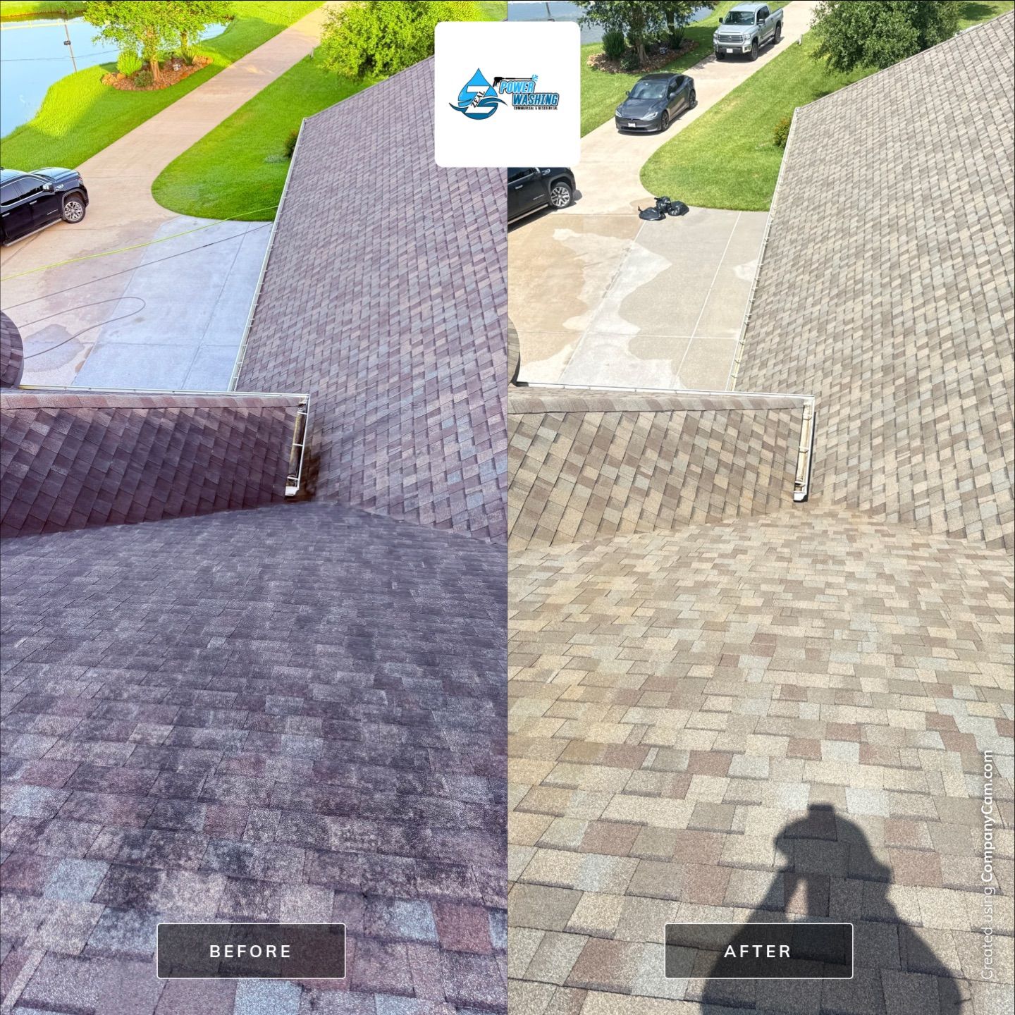 Complete Roof Cleaning and Exterior House Wash in Friendswood by Zeal Power Washing