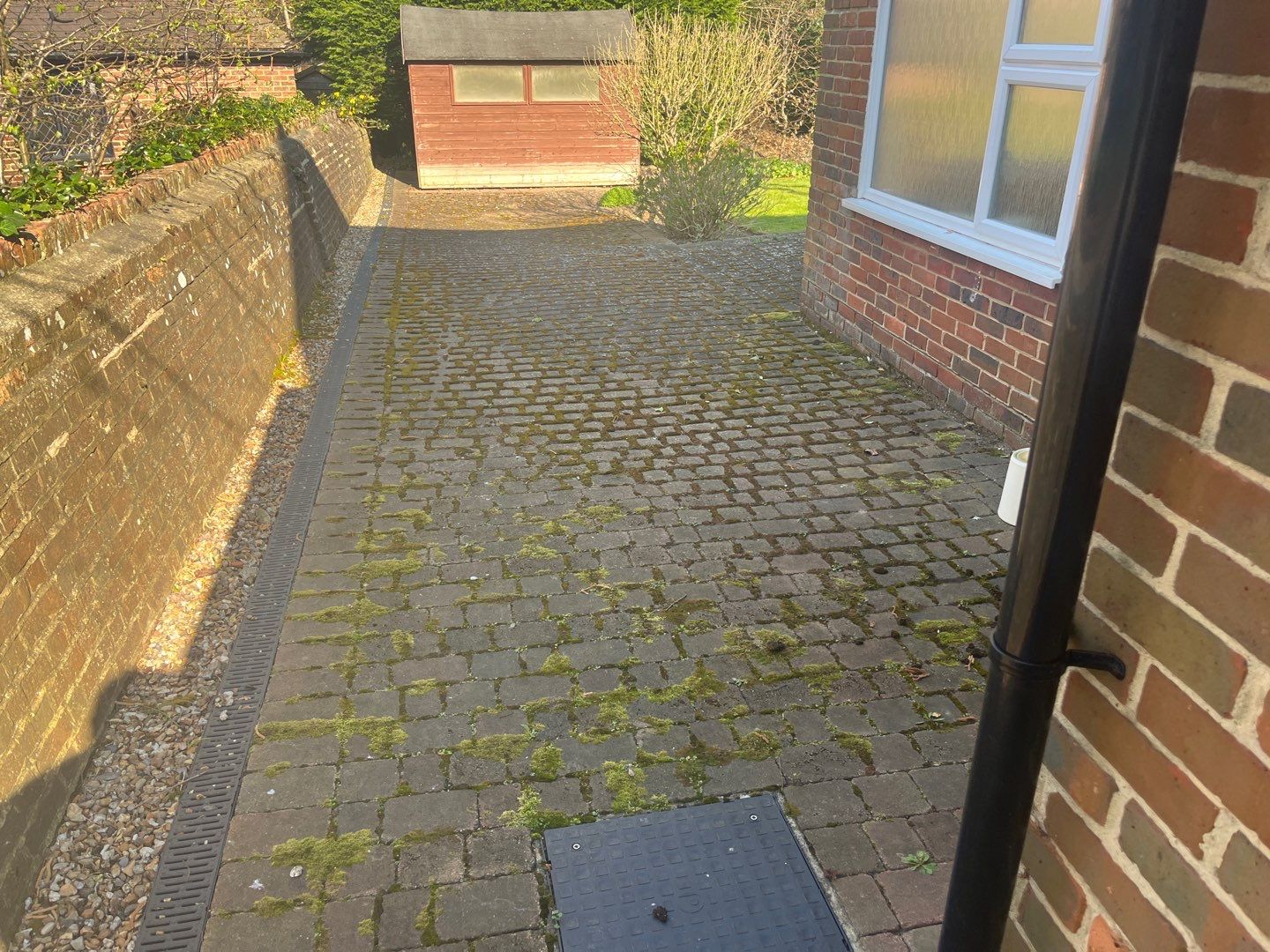 Patio Clean using Honda 21lt High Pressure Machine by Ges Exterior Cleaning ltd