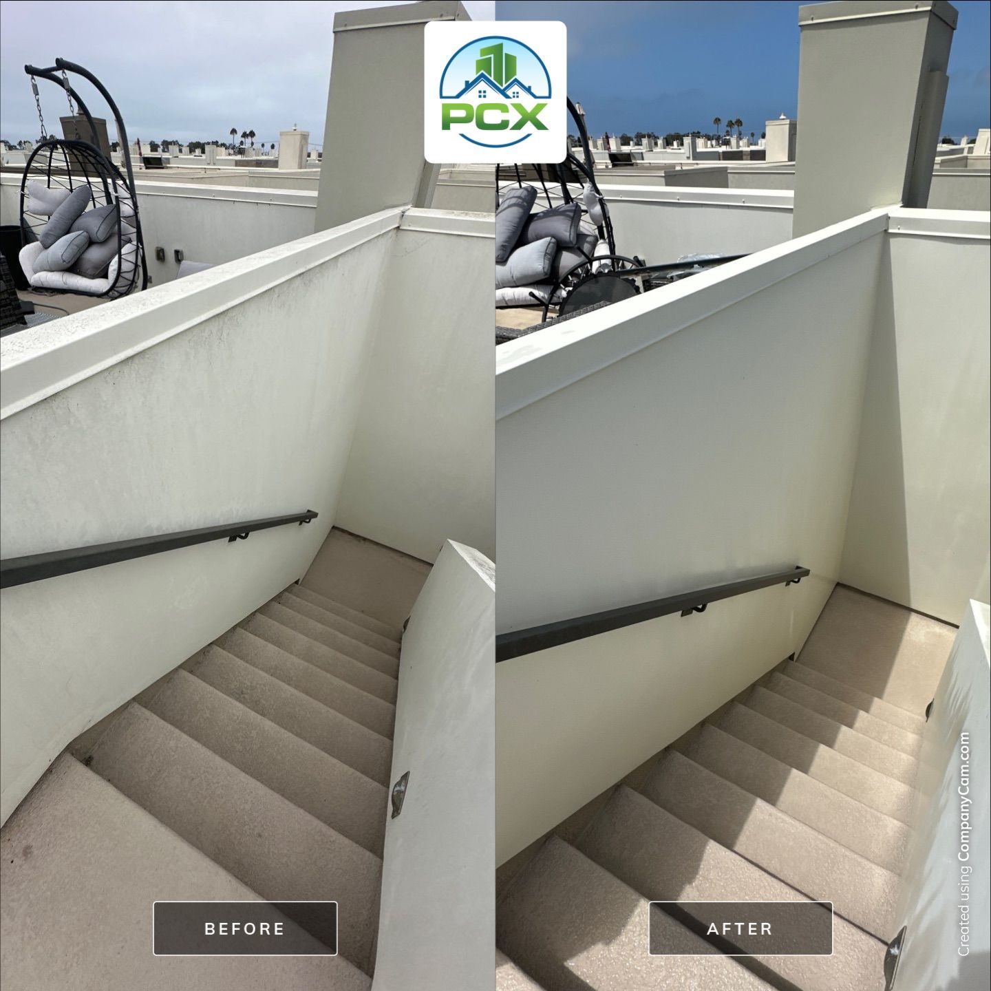House washing in Newport Beach, CA by Property Cleaning Experts, LLC