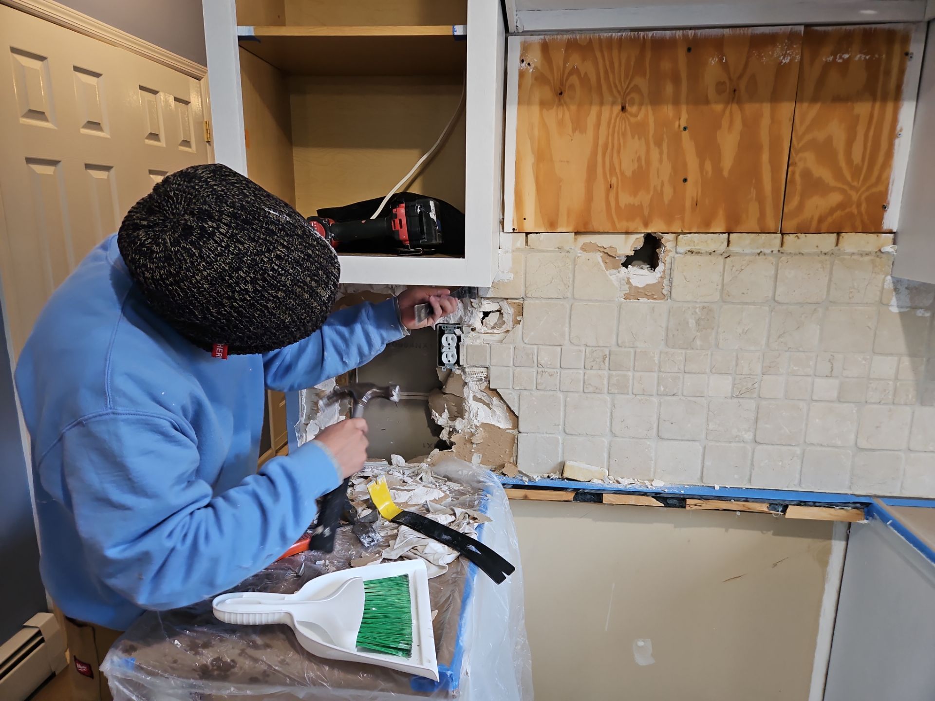 Cabinet Refinishing using Benjamin Moore Command by Spectrum Painting, LLC