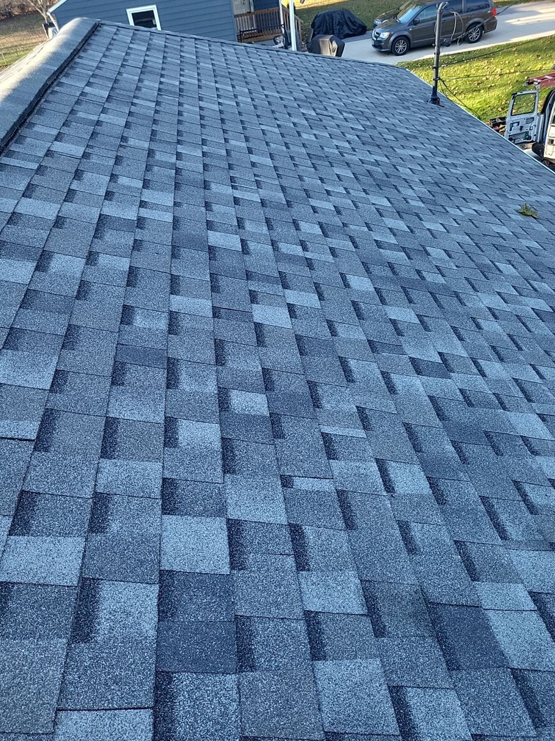 ATLAS PINNACLE COLOR: COASTAL GRANITE DRIP EDGE: TUXEDO GRAY by Eagle Eye Roofing