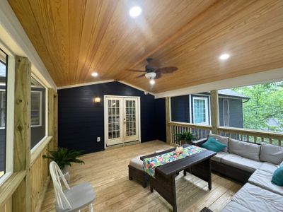 Custom Screened-In Porch and Multi-Level Deck Addition in Acworth