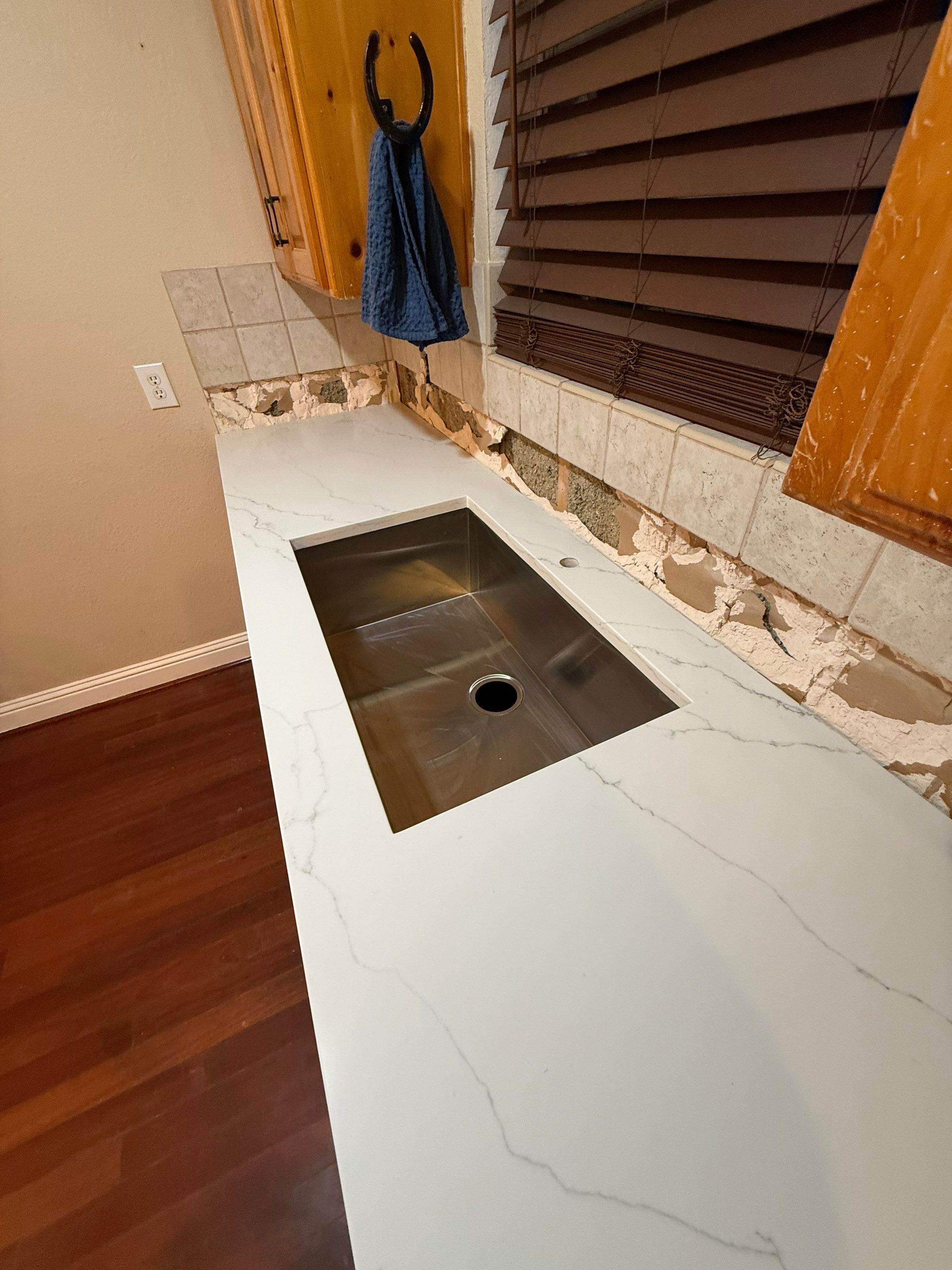 Cabinet Installation using Cabinetry by NORTH TEXAS RESTORATION
