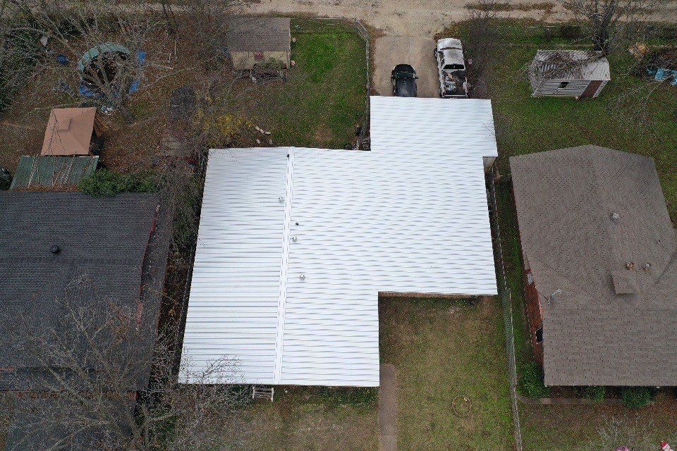 Cleburne, Tx - Metal Roof Install 24 Gauge R Panel by DT Roofing - Seth Wells