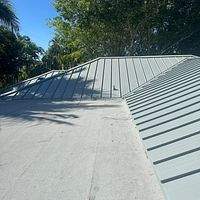24ga 1.5" Mechanical Seam Dove Gray  by Total Roofing System The Metal Roof Experts