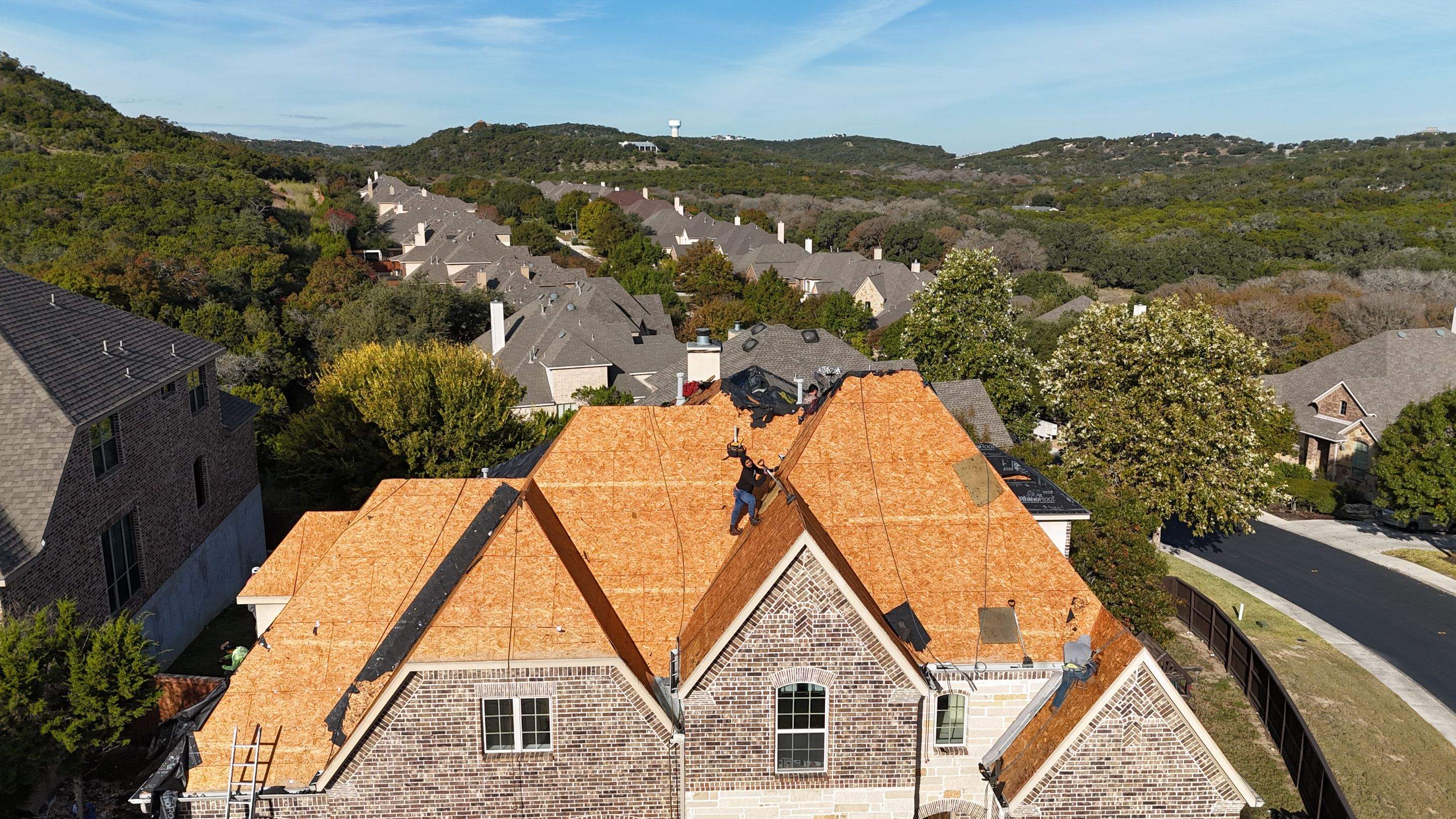 Residential Roof Replacement using GAF HDZ - Weathered Wood by Elite Roofing LLC