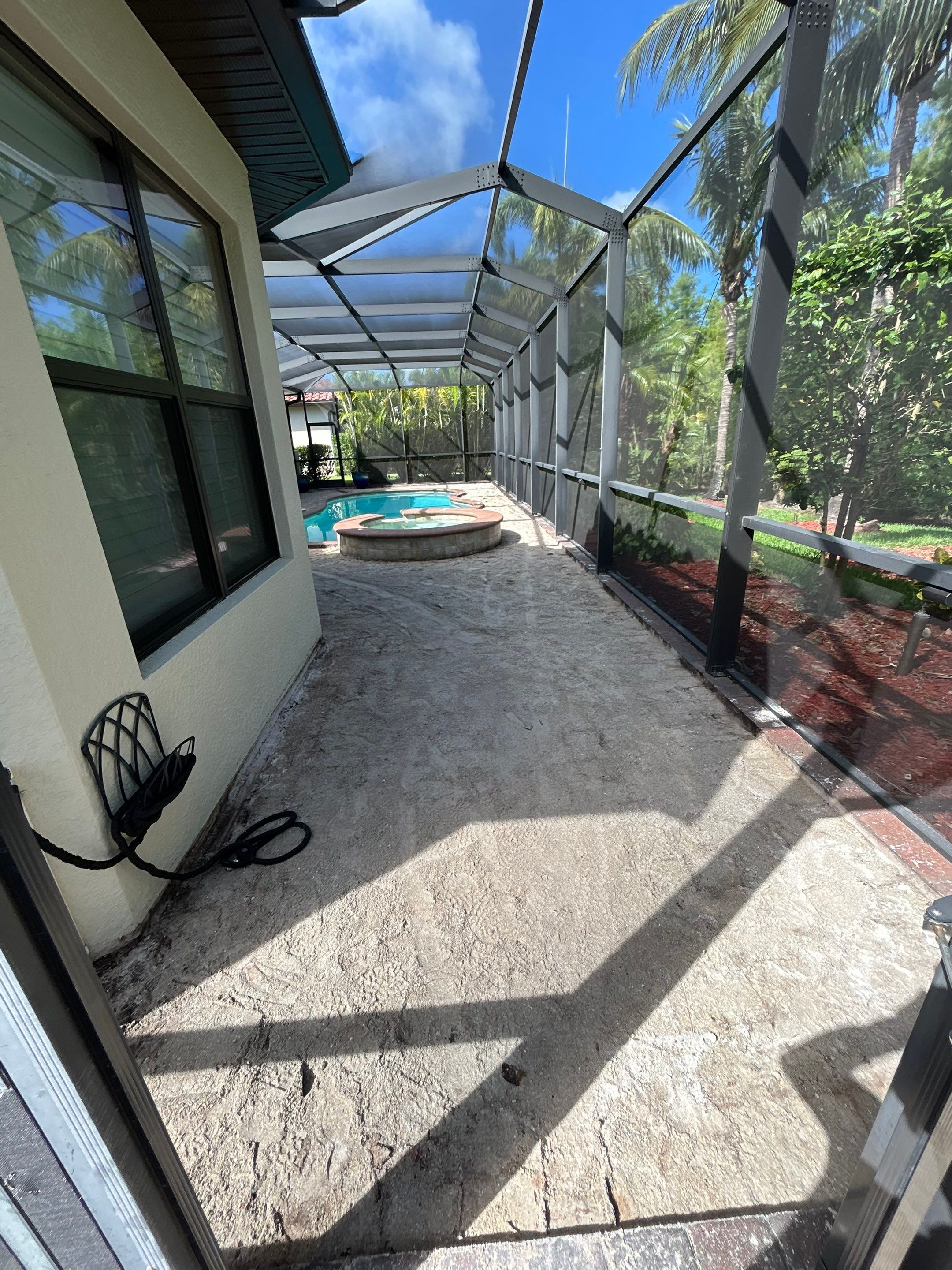Textured Marble Pool Deck - Bonita National Golf & Country Club by Old Town Pavers Llc