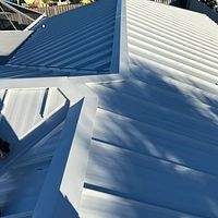 24ga 1.5" Mechanical Seam Regal White  by Total Roofing System The Metal Roof Experts