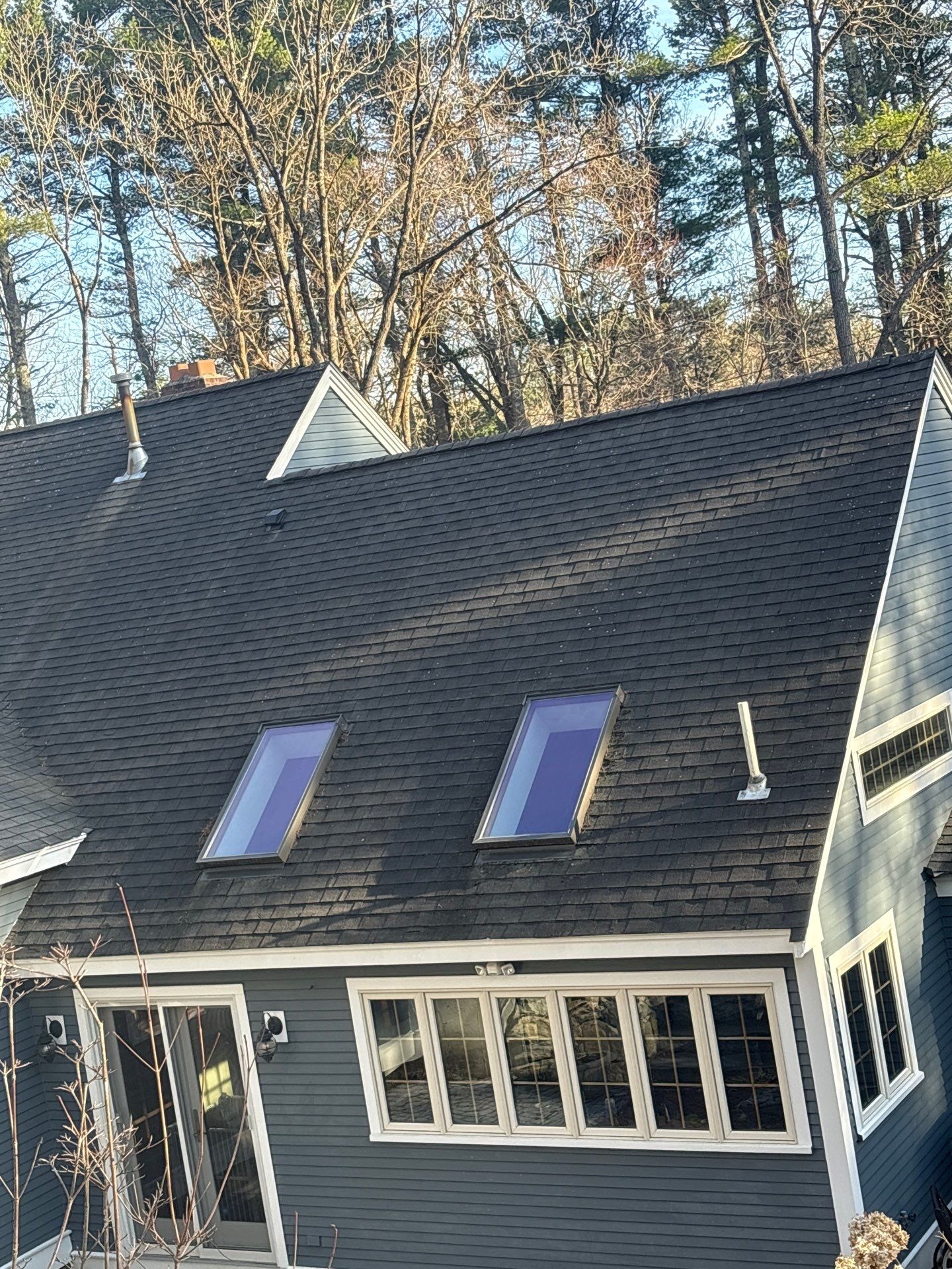 Roof Replacement + Metal Valleys + Snow Belt + Skylights — Carlisle, MA by Mighty Dog Roofing of Greater Middlesex County
