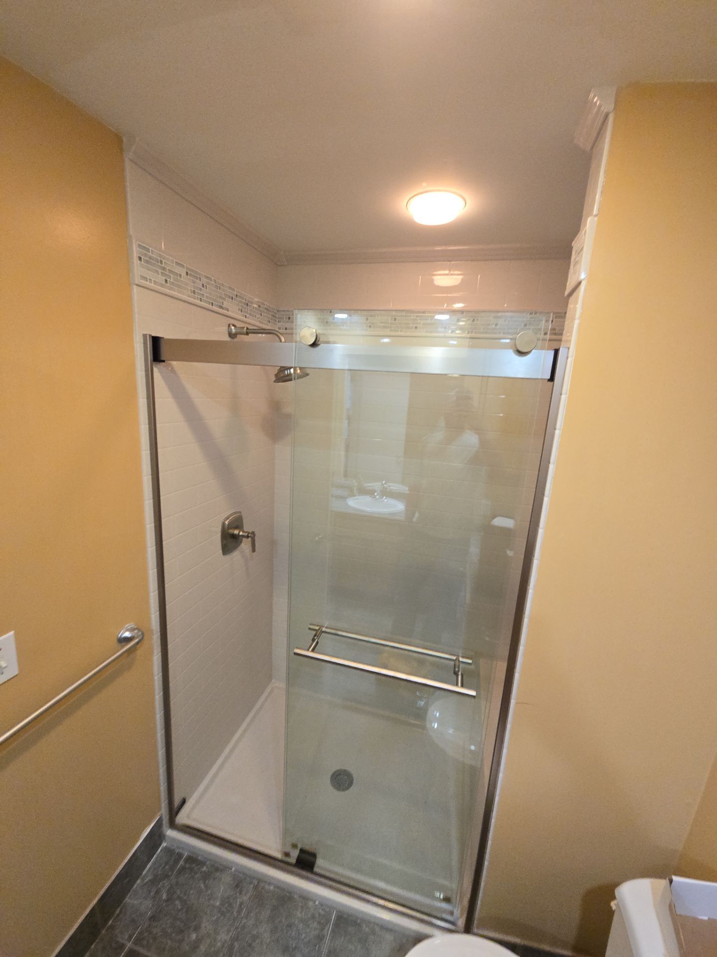 Onyx with Tile Inlay by The Shower Company