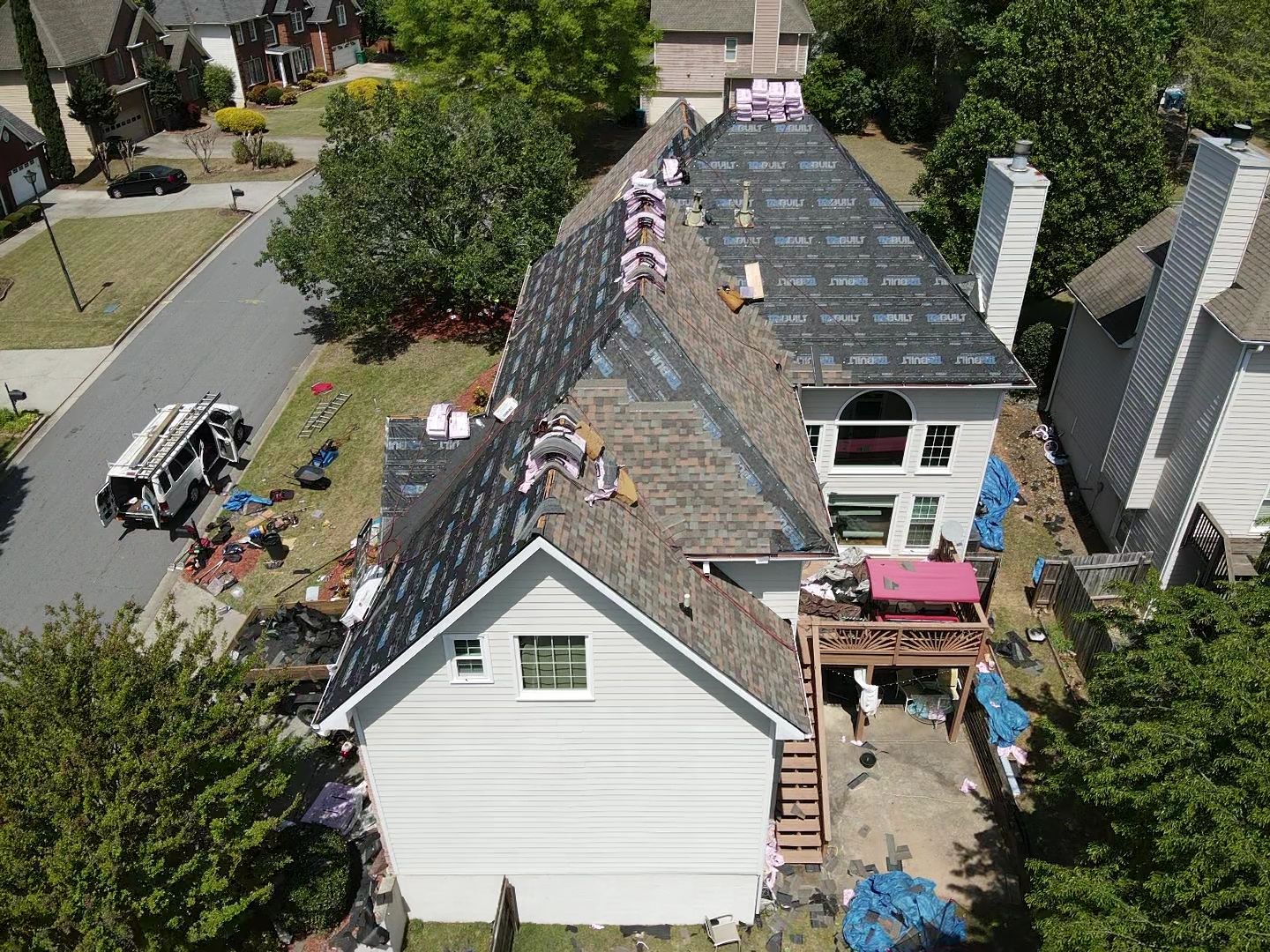 Residential Roofing Installation using Owens Corning by Inspector Roofing and Restoration