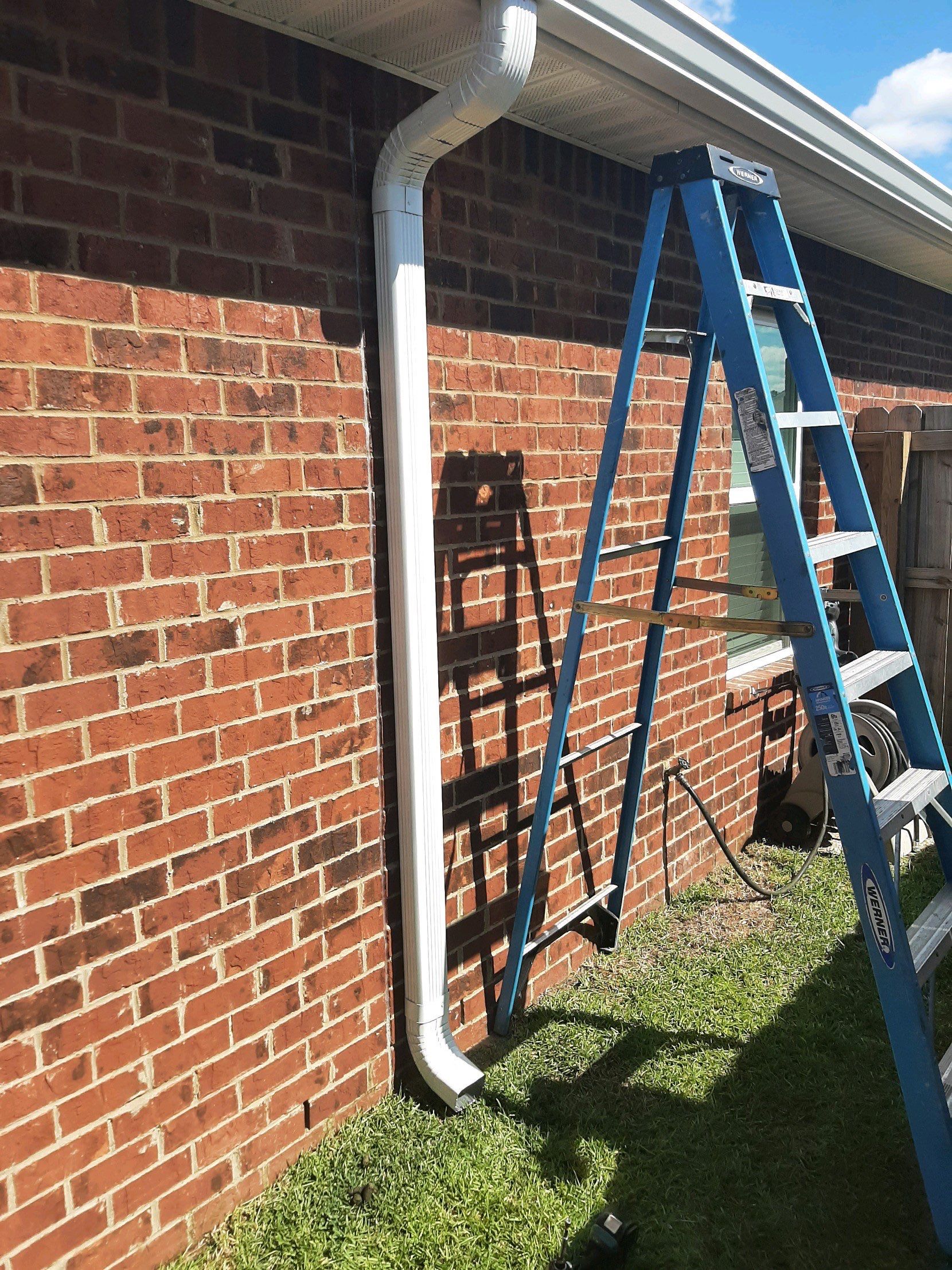 Seamless Gutter Installation using White K-Style Gutters by Gutter Professors