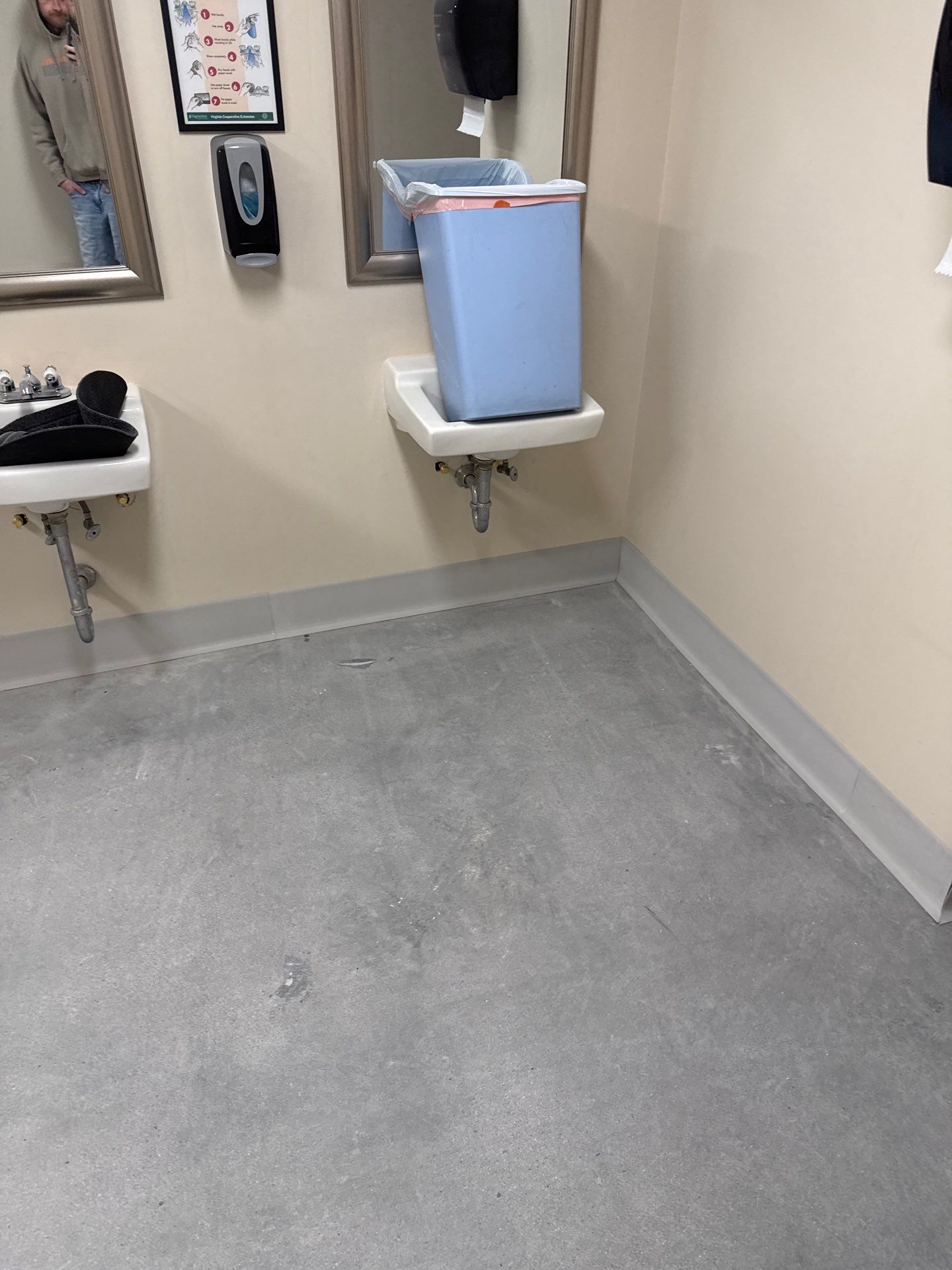 Commercial Kitchen Floor Remodel at Elks, Winchester, VA by Tailored Concrete Coatings