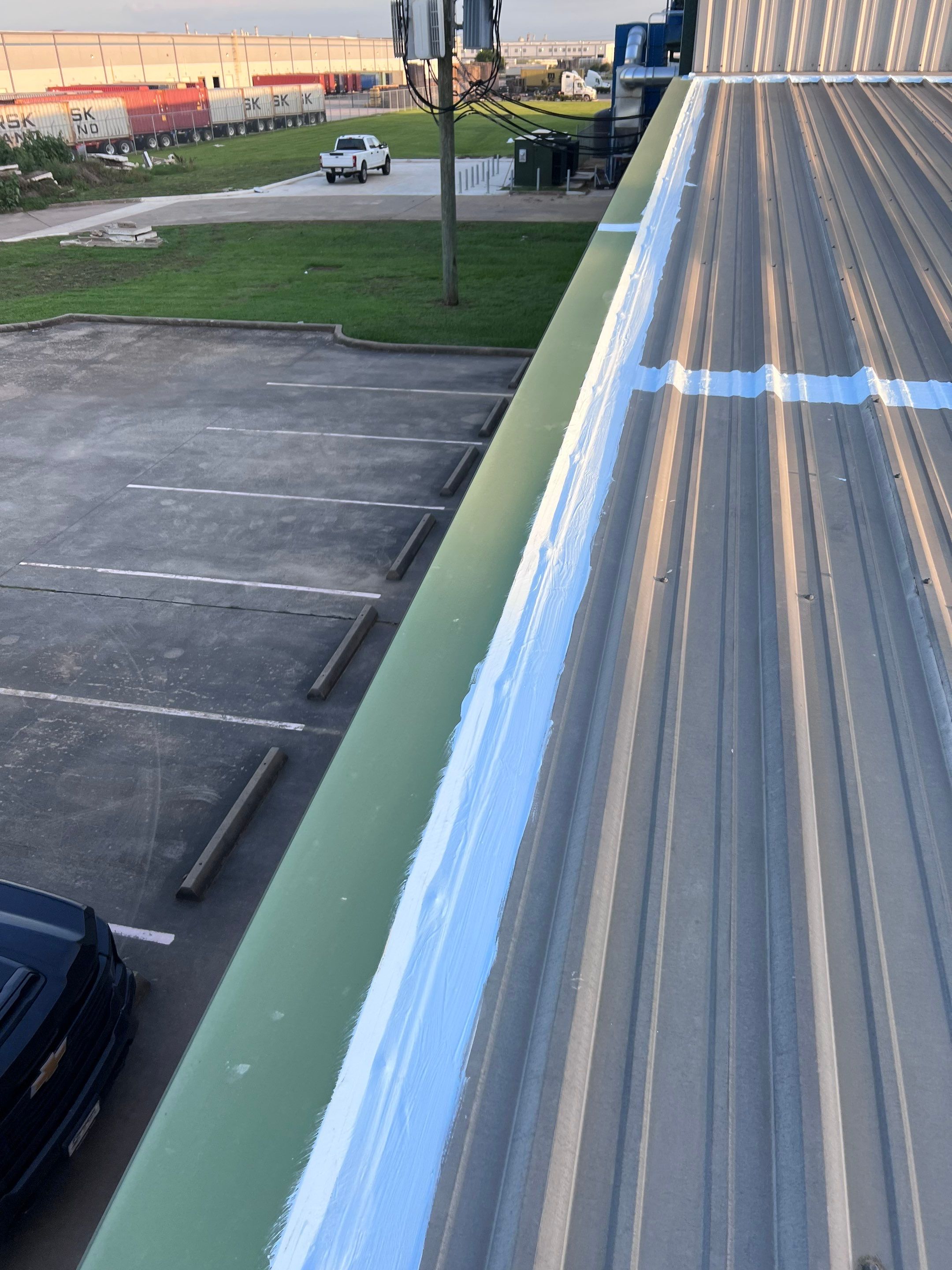 Hail Damage using Metal by Roof Repair Company