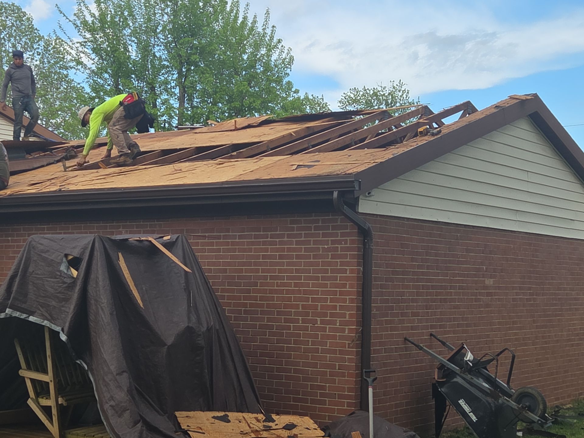 Full Residential Roof Replacement and Decking Installation in Ona, WV by Mr. Roofer