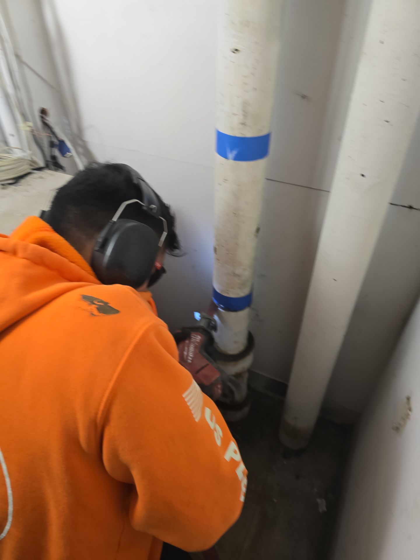 Installing New Piping and Tested Water Flow. by Us Plumbing
