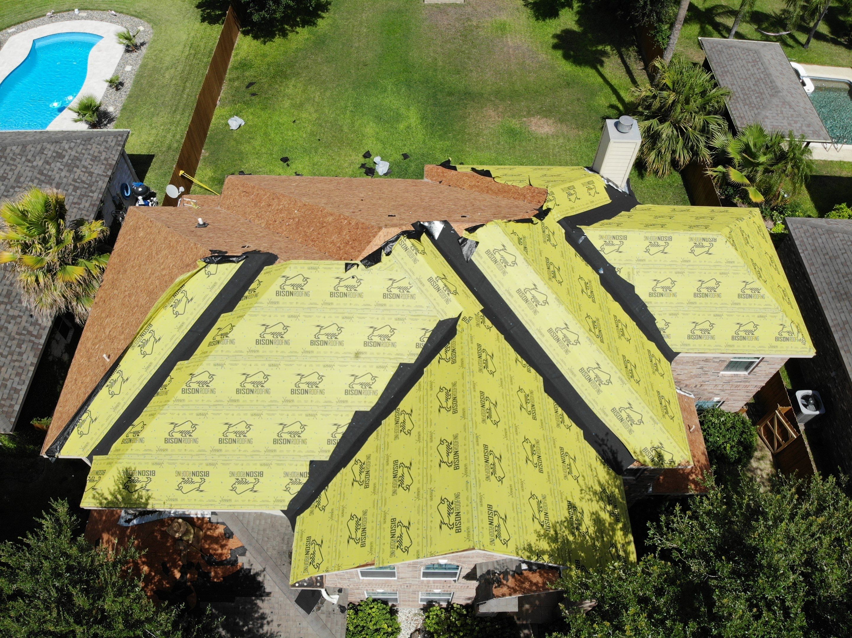 Mission Roof Project by Bison Roofing  