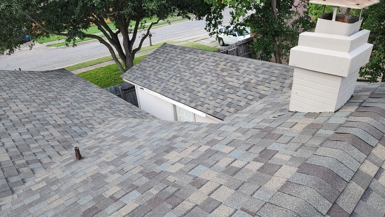 Full Roof Replacement using Certainteed Landmark Weatherwood by Galvan Roofing and Construction