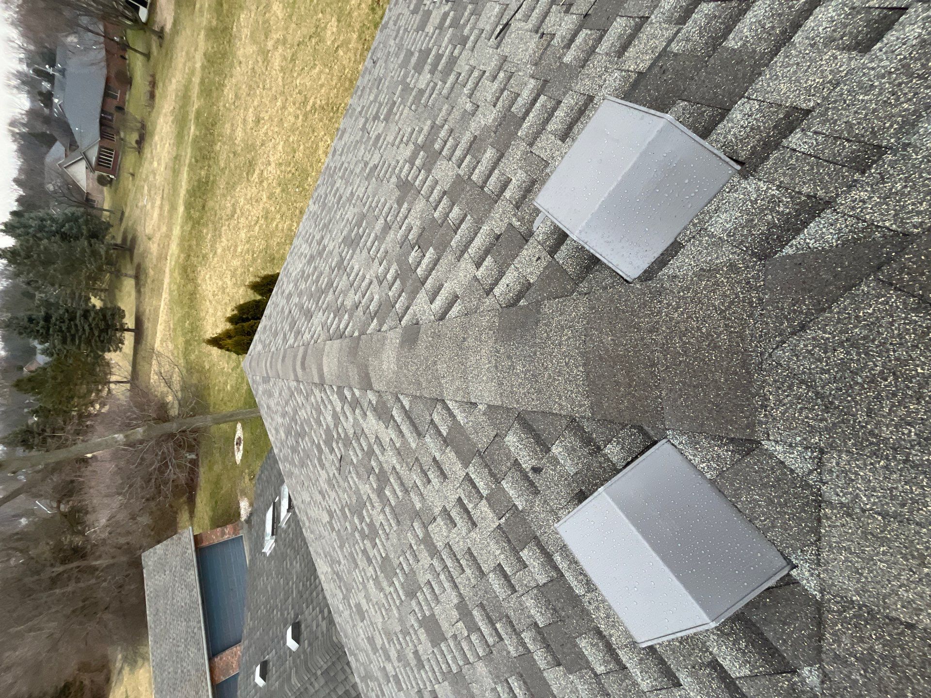 Residential Roofing Installation using GAF Timberline HDZ Weathered Wood by Nitro Roofing and Construction