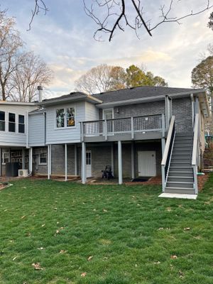 James Hardie Siding Replacement, Trex Railing Install, Exterior Painting, and Staining in Stone Mountain, GA
