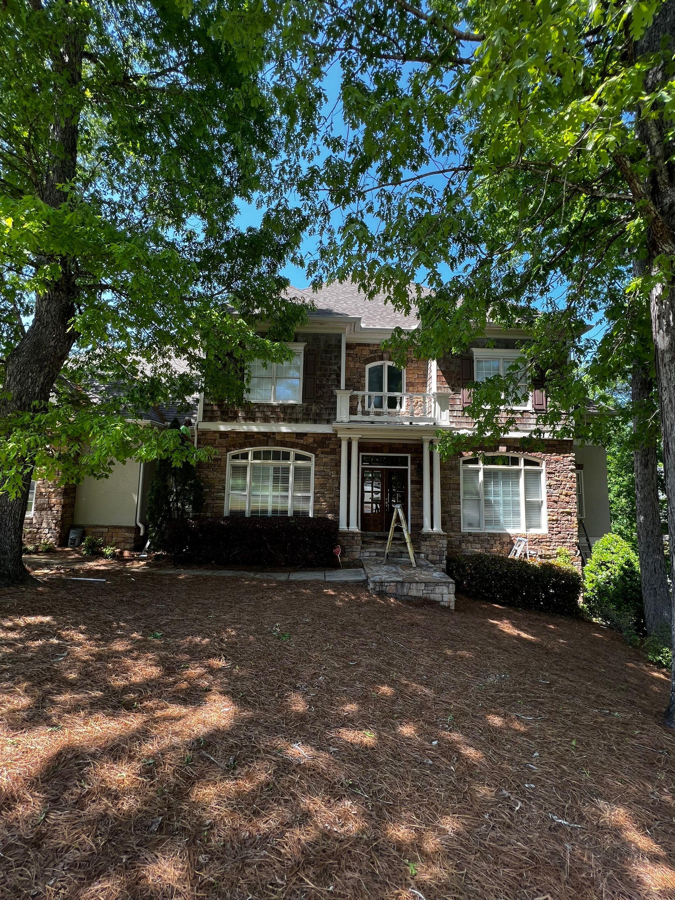 Exterior Painting and Wood Deck Staining in Alpharetta by Swift Home Renovations