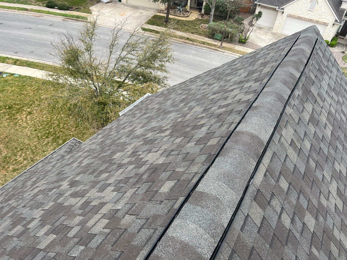 Roof replaced due to age by Oakwood Roofing and Construction, LLC