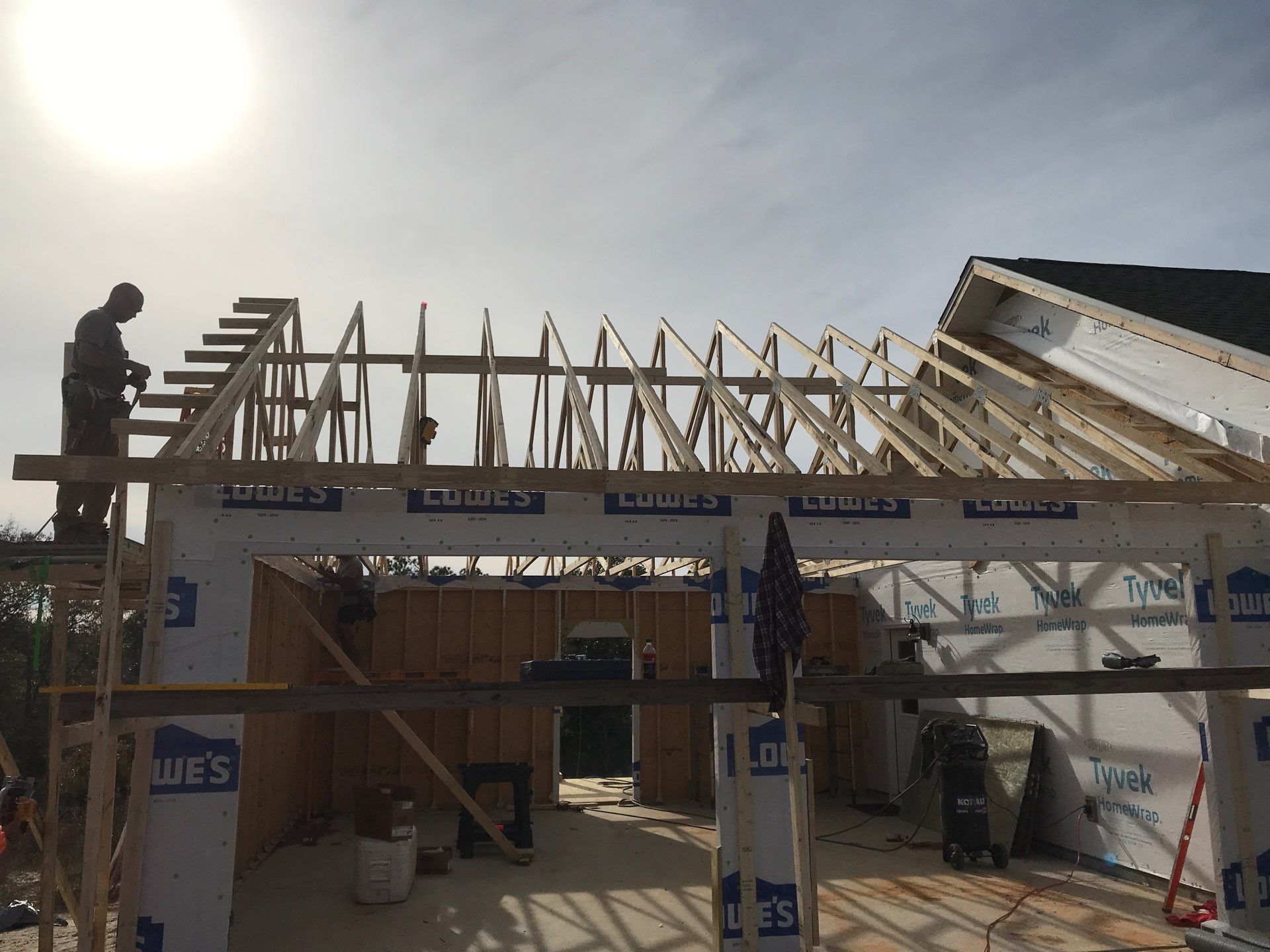 Garage Addition with power  by JB's Contracting and Maintenance LLC