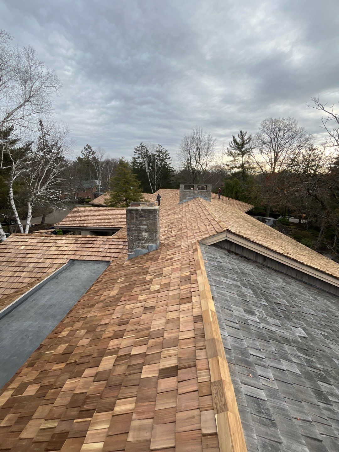 Wood Shake Roof Install by Nitro Roofing and Construction