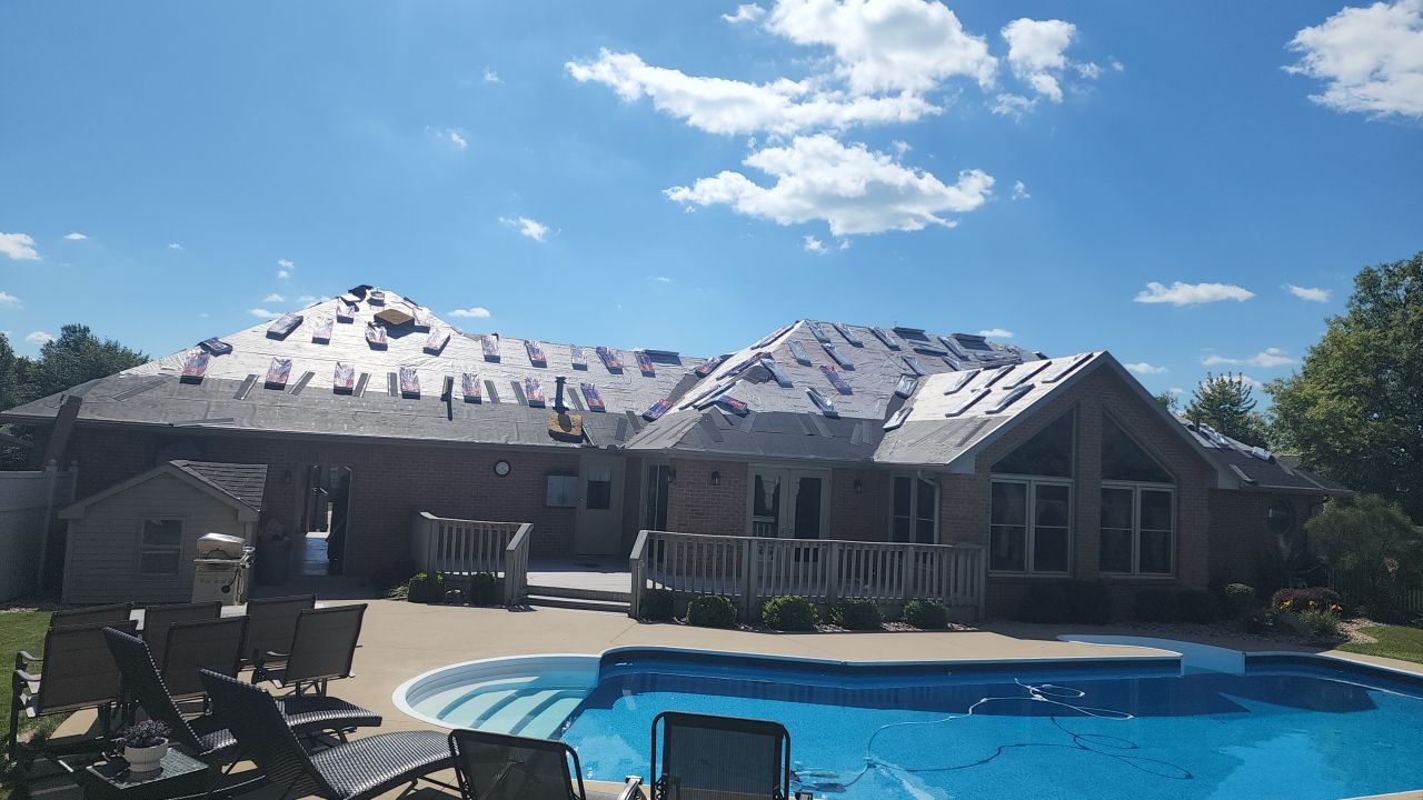 Residential Roofing Installation using GAF Timberline HDZ Weathered Wood by Nitro Roofing and Construction