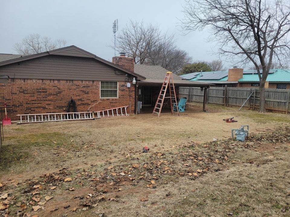 Fence , Concrete Pads , and Tree Removal by Clays Services Inc