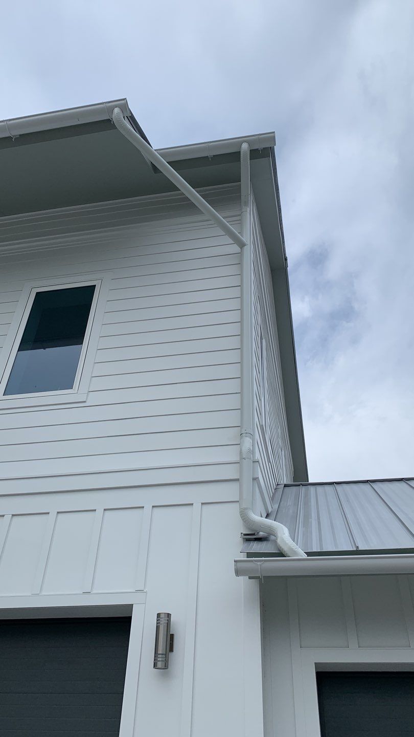 Gutter Installation Using 6 Inch Seamless Aluminum Gutters by Gutter Professors