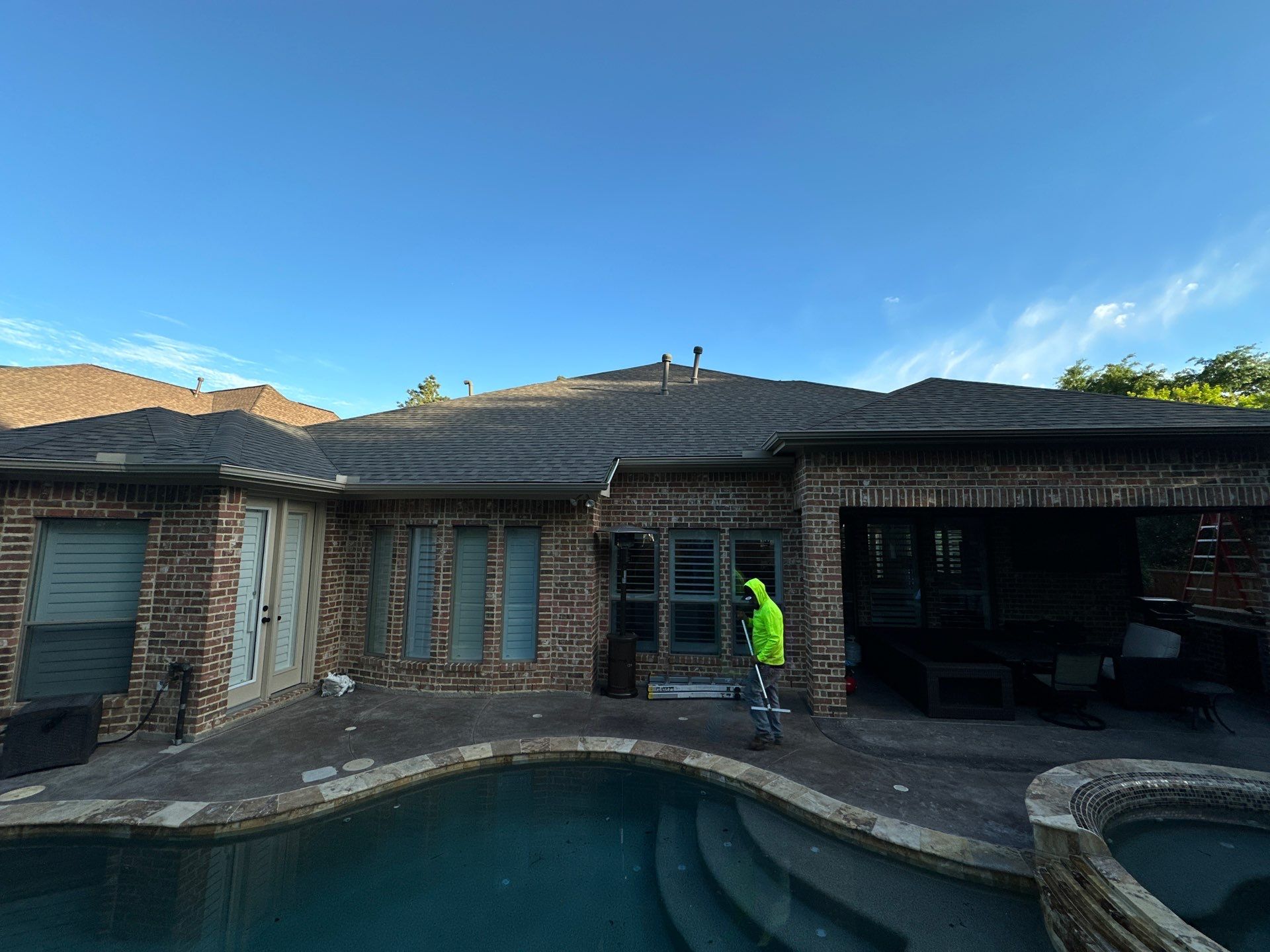 Covered Patio Remodel in The Woodlands by SophAlx LLC