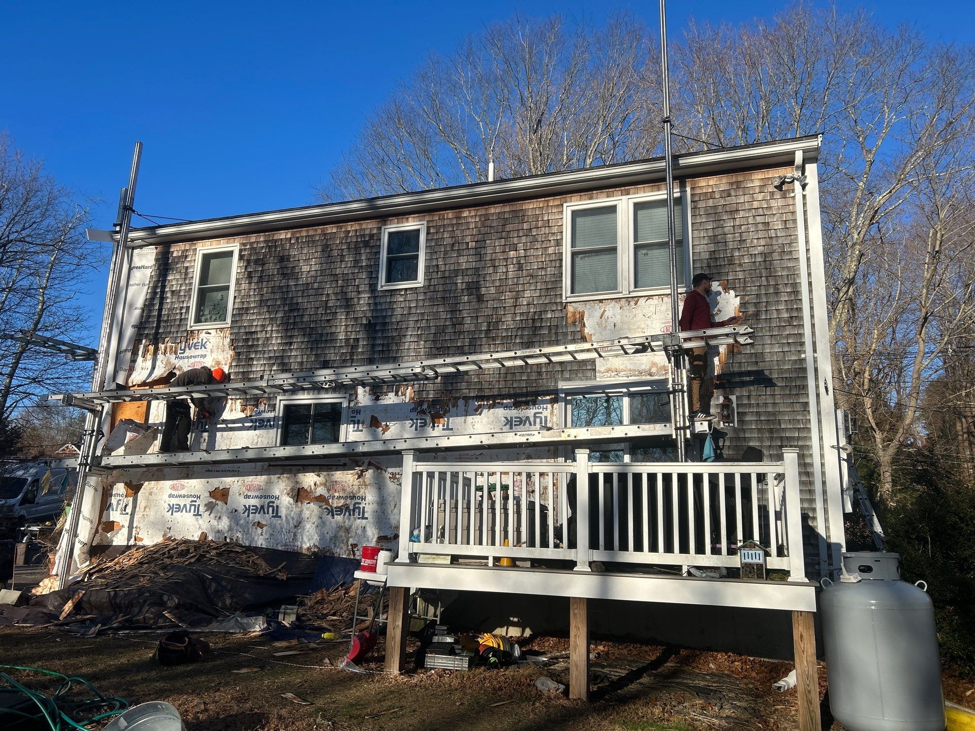 James Hardie siding in Dream Collection color - Dighton, MA by UBrothers Construction