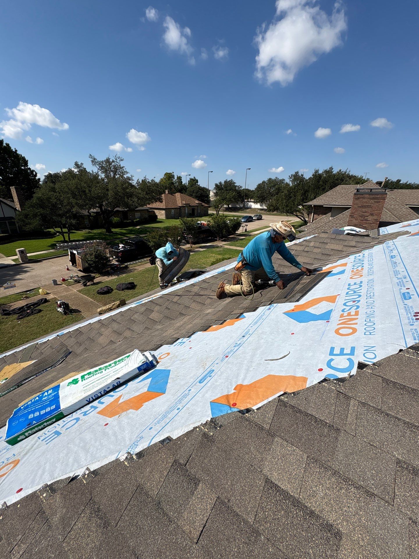 Residential Roofing Installation using Malarkey Vista Weathered Wood Plus by OneSource Roofing and Restoration
