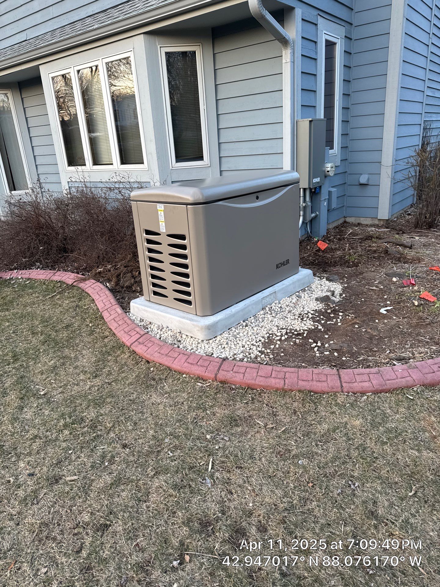 Kohler 26 kW Generator & 200 A Whole‑House Transfer Switch Installation – New Berlin, WI by GSHA Services LTD