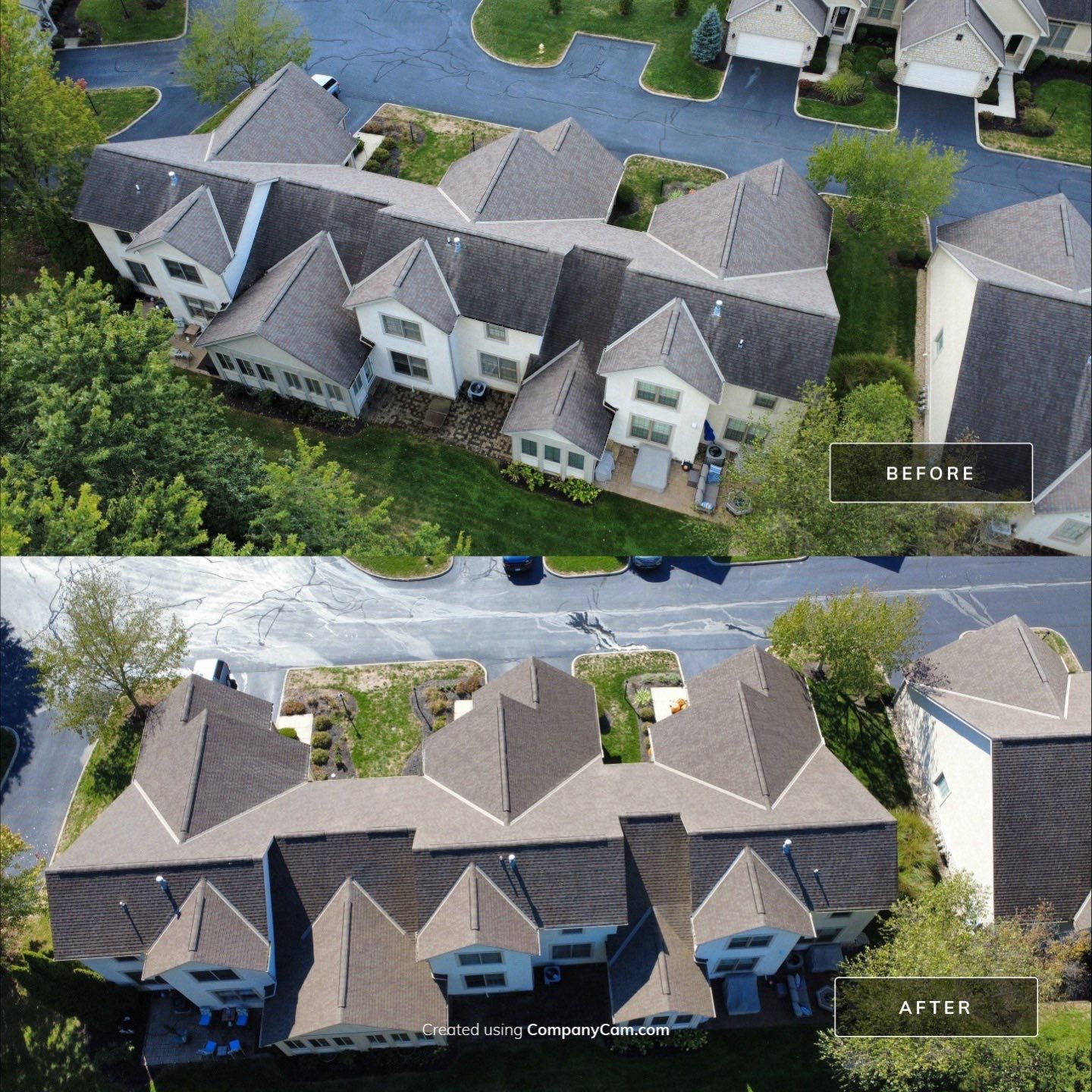 Roof Maxx Commercial Before & After Pictures by Roof Maxx of Columbus, OH