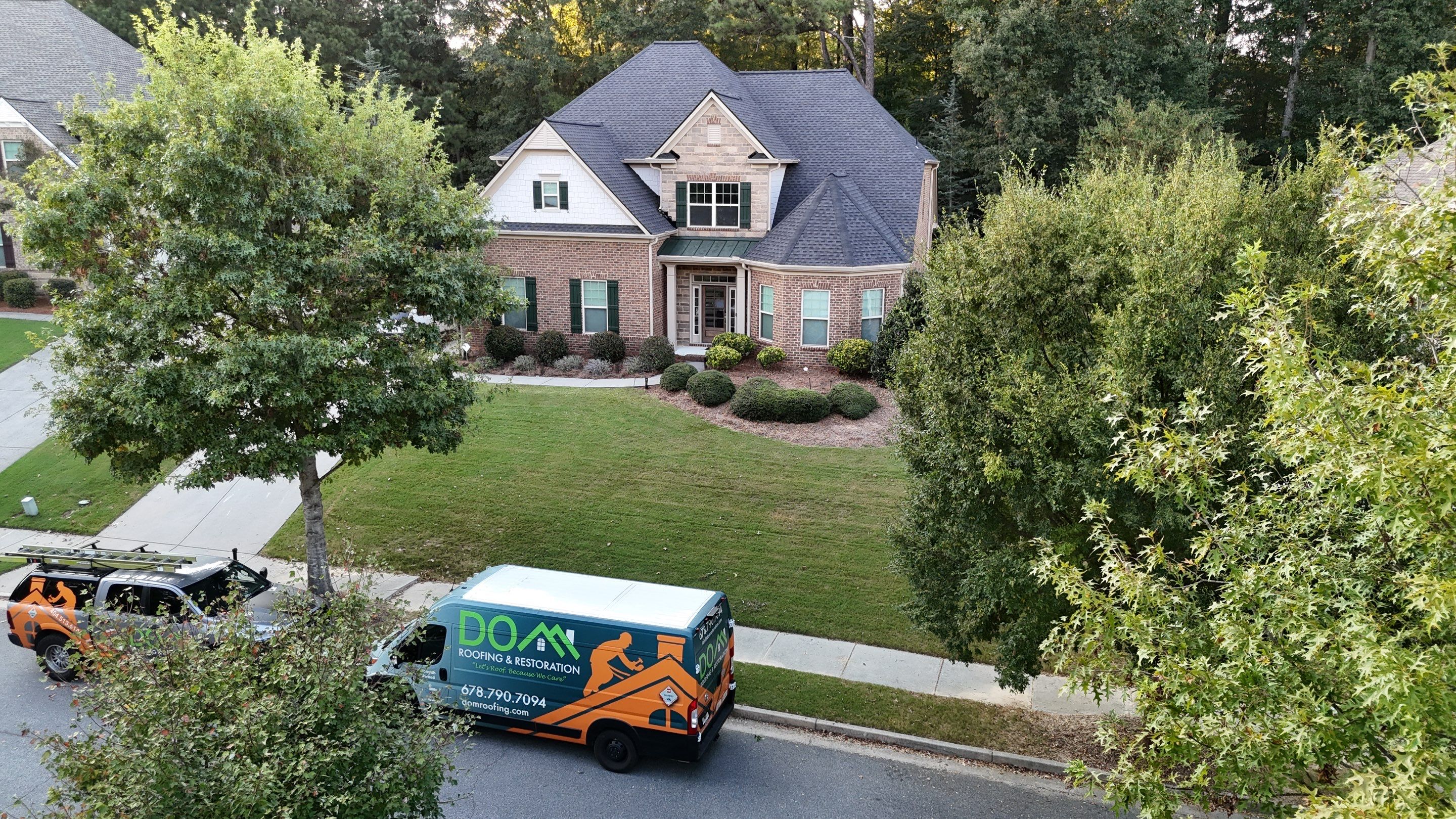 Whitney Lndg Doraville Roof & Metal Porch Replacement  by Dom Roofing & Restoration