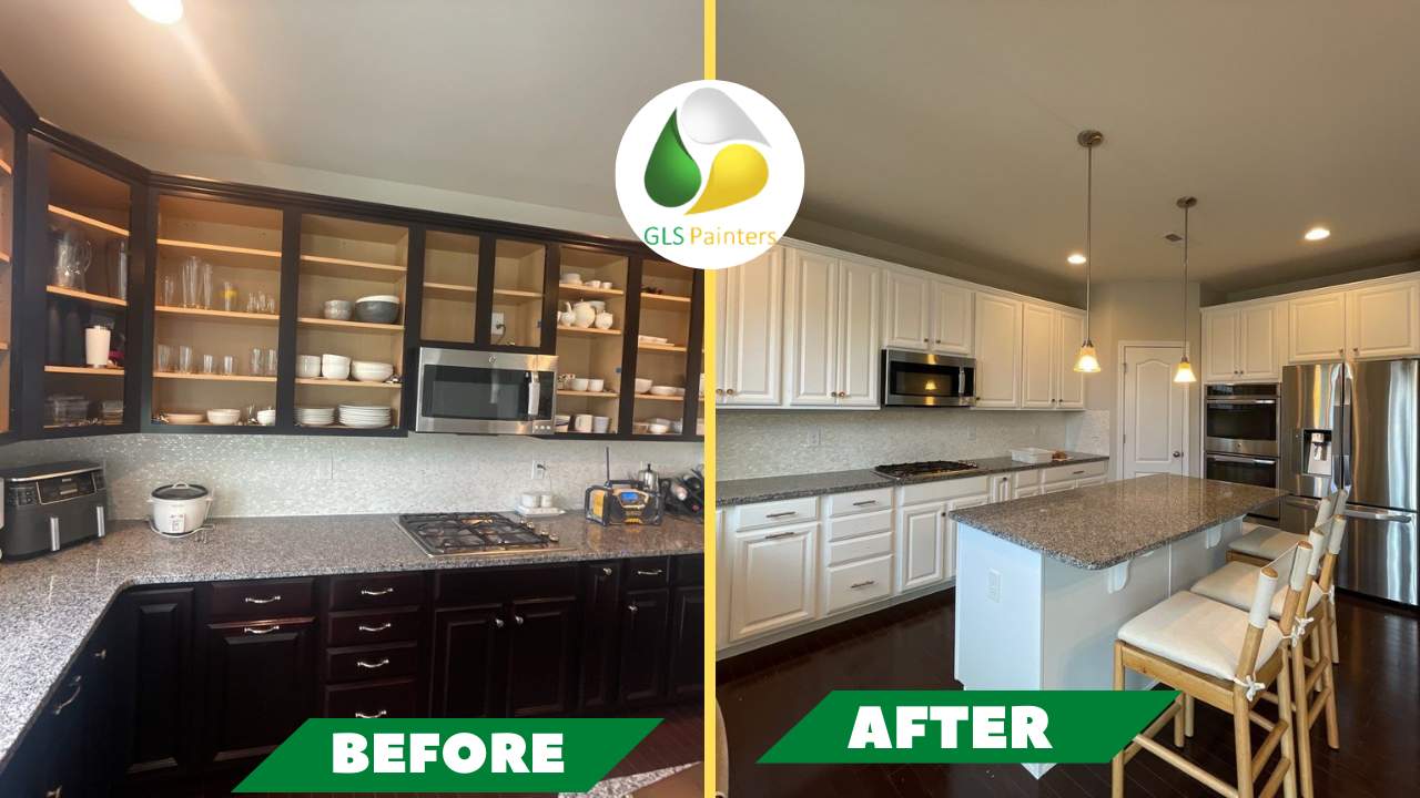 Kitchen Cabinet Painting by GLSpainters