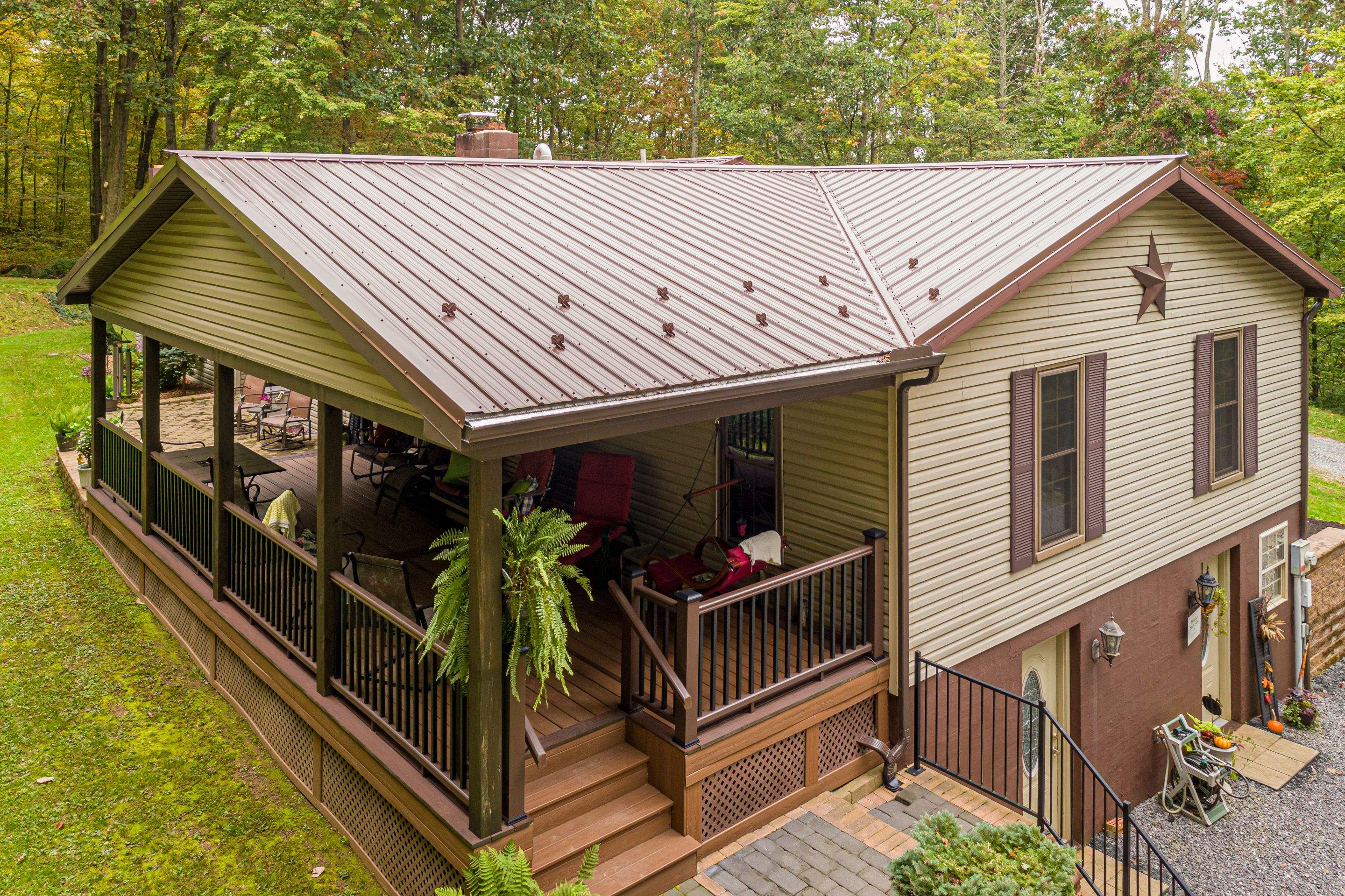 Metal Roof-brown by Esh Builders