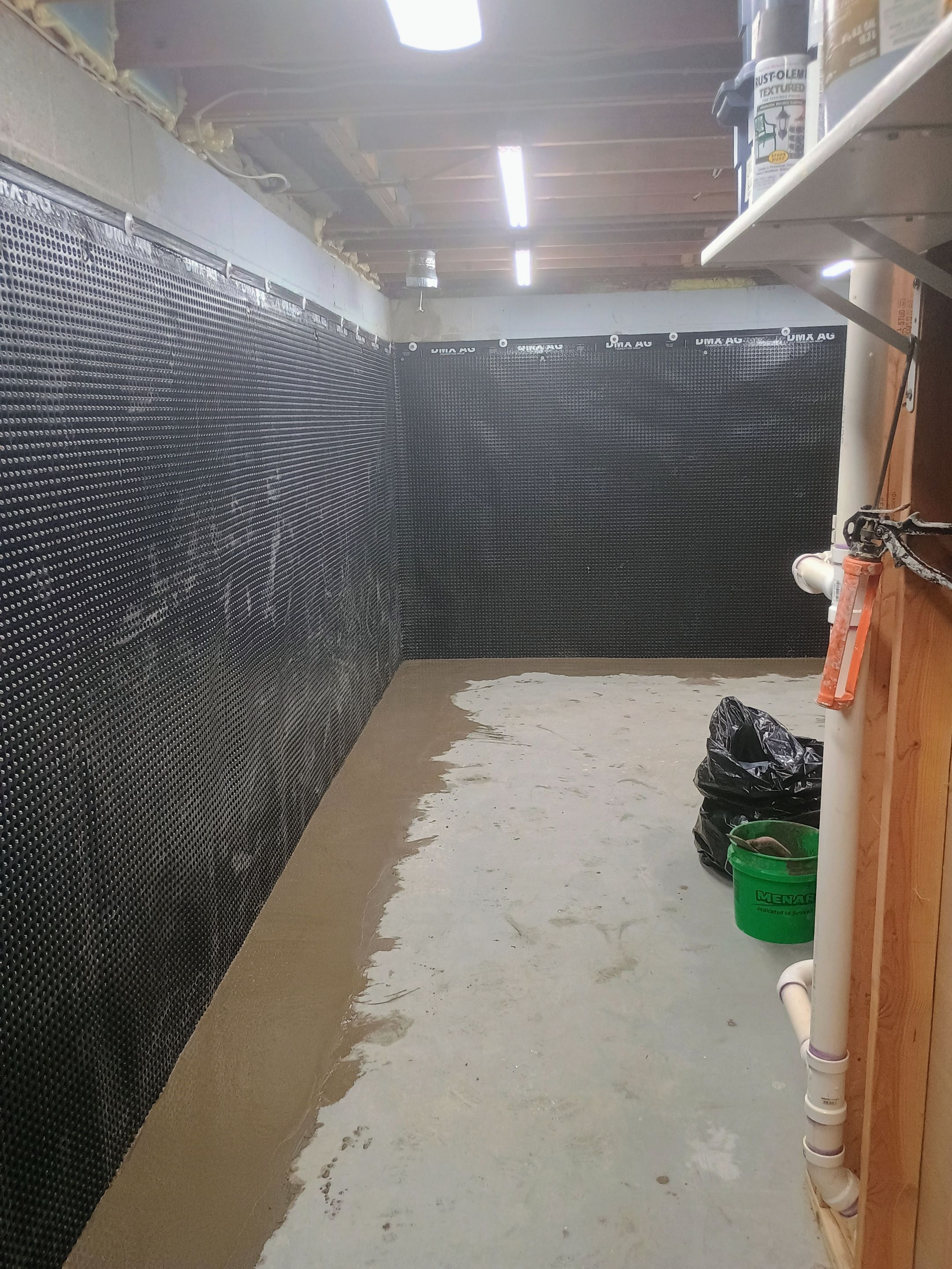 Depressurizing Denny's Basement Wall by Waterproofing Northeast