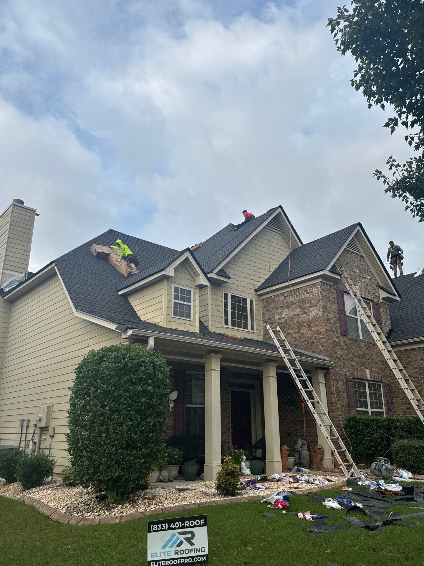 Residential Roof Replacement using ATLAS PROLAM BLACK SHADOW by Elite Roofing LLC