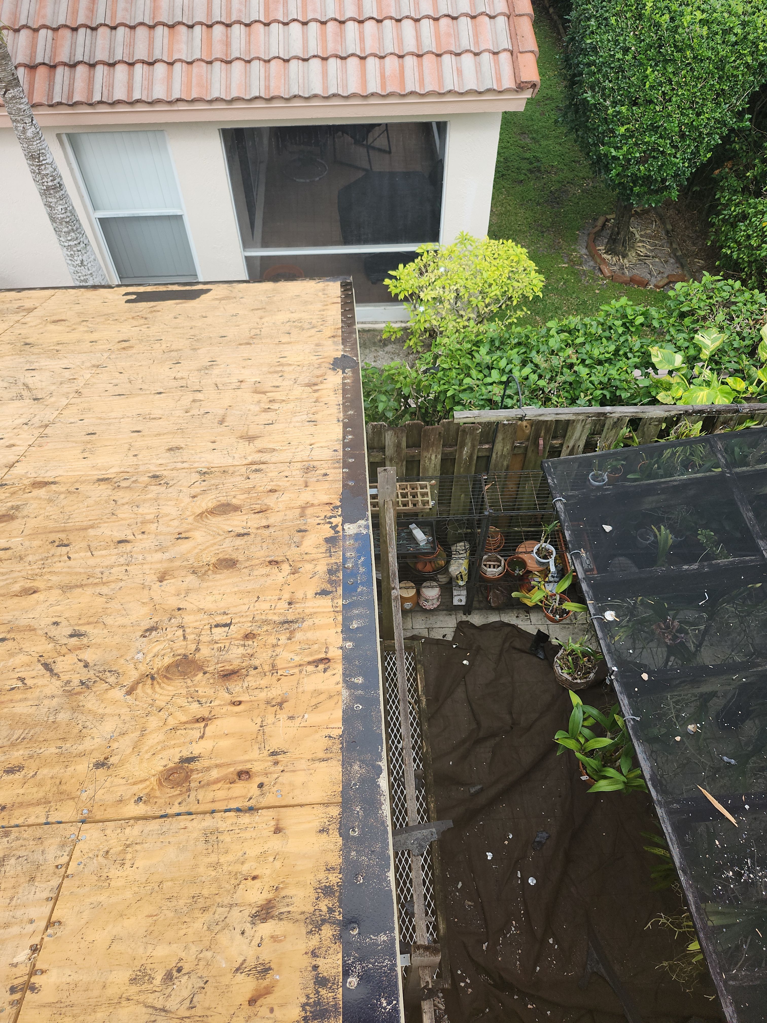 Concrete Tile Roof Replacement and Wood Decking Repair in Boca Raton by Aastro Roofing