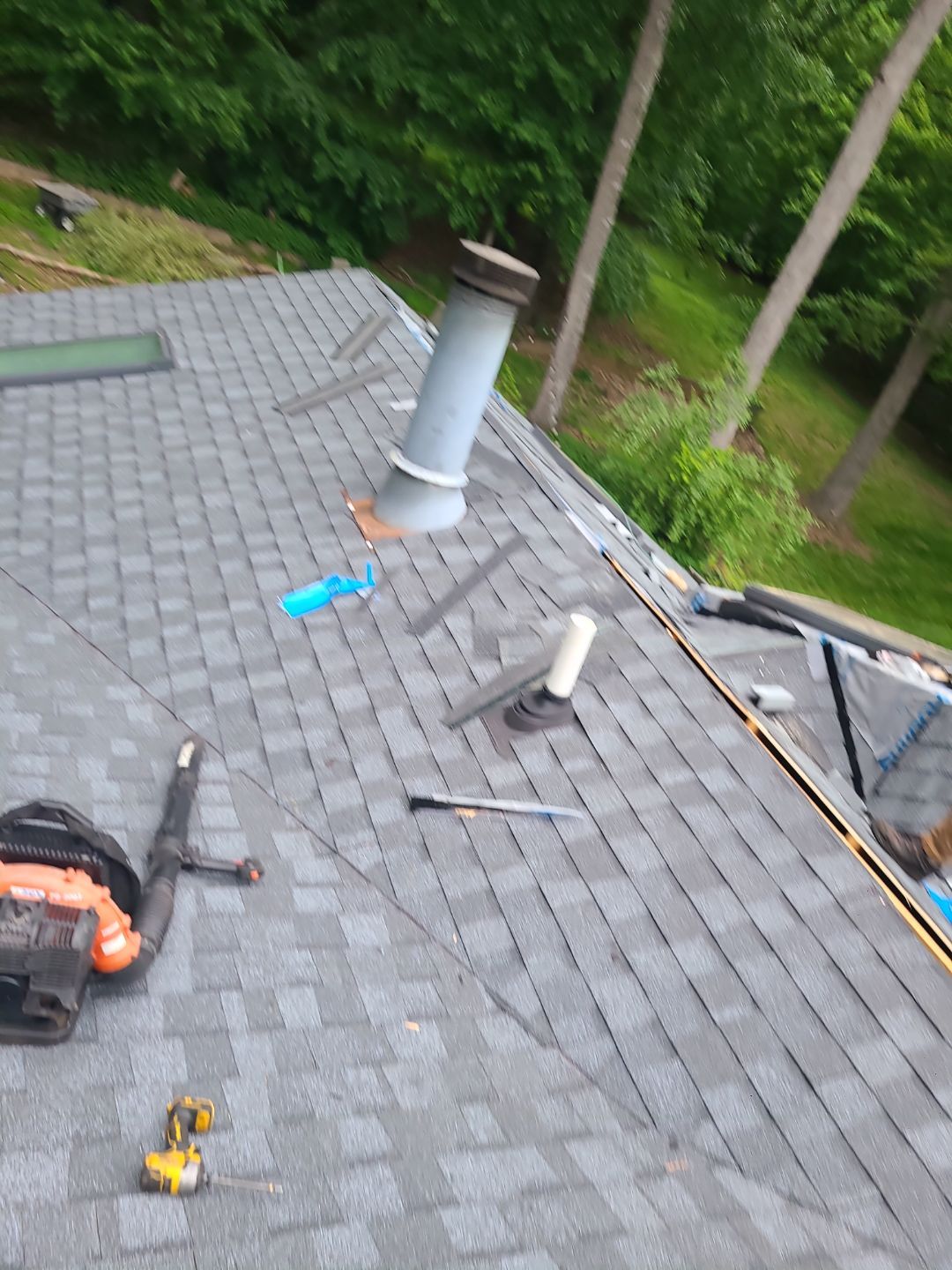 Oakton: Roof Replacement With CertainTeed Landmark Designer Shingles in Pewter by RM Banning, Inc.