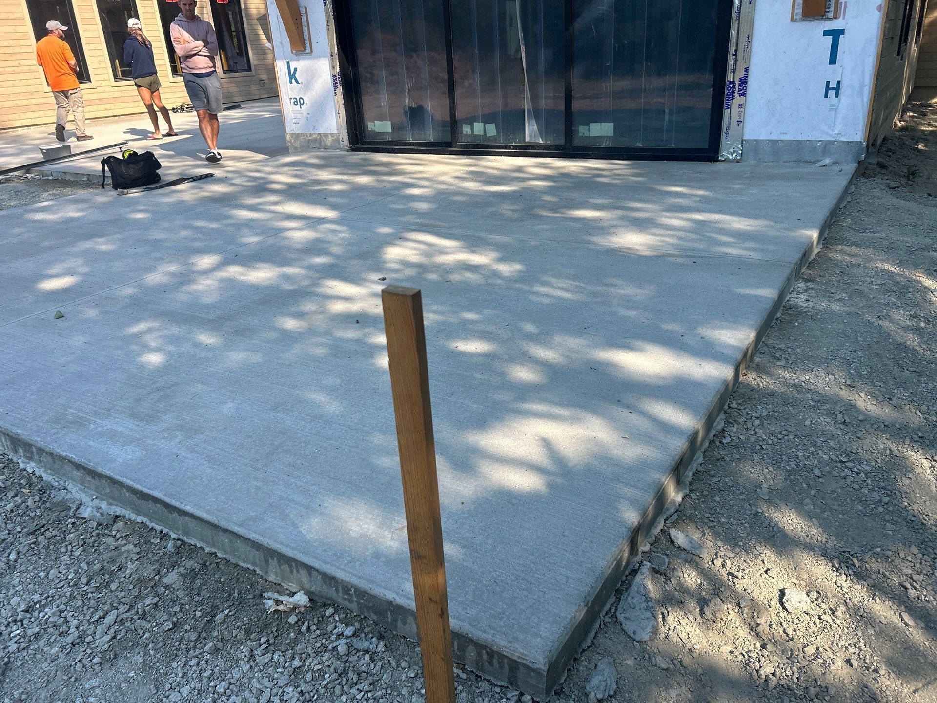 New Construction Concrete Patio and Garage Polyurea Floor Coating in Dover by Croc Coatings, LLC
