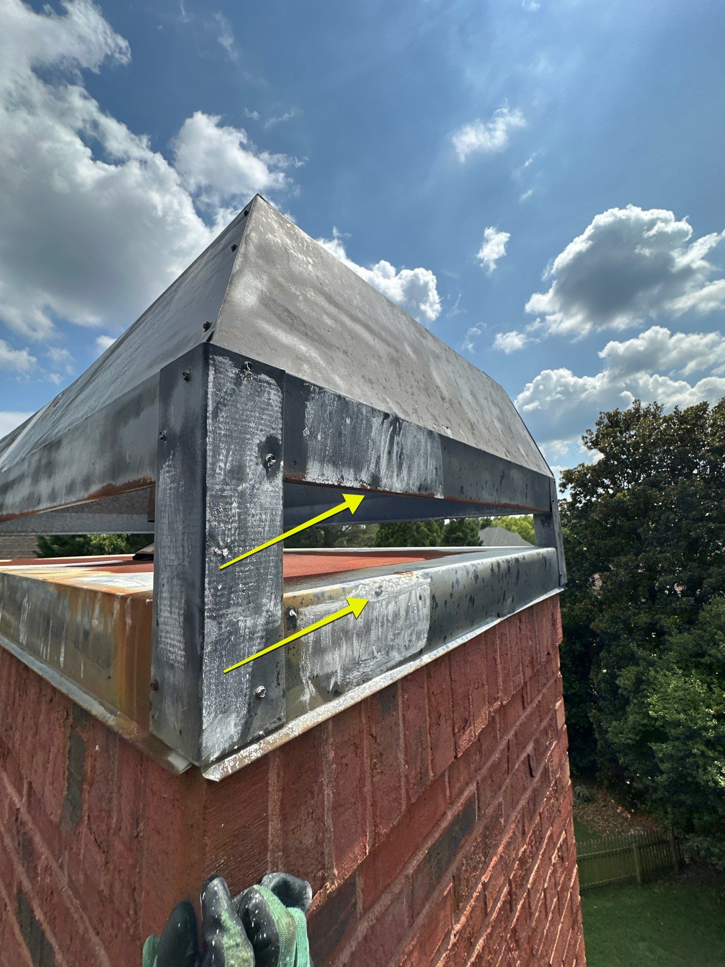 Dunwoody Mill Ct Gutter System & Chimney Cap Replacement   by Dom Roofing & Restoration