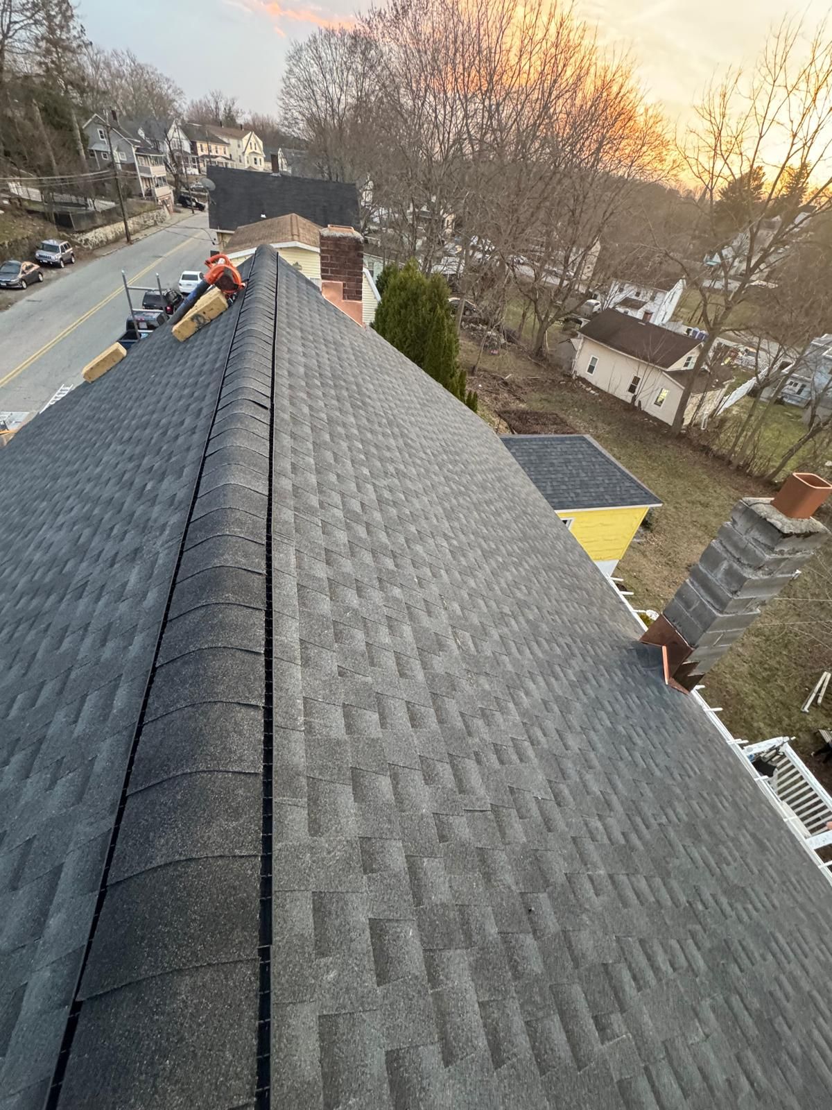 DiGiorgi Roofing in Norwalk creating a beautiful newly shingled home by DiGiorgi Roofing and Siding Inc
