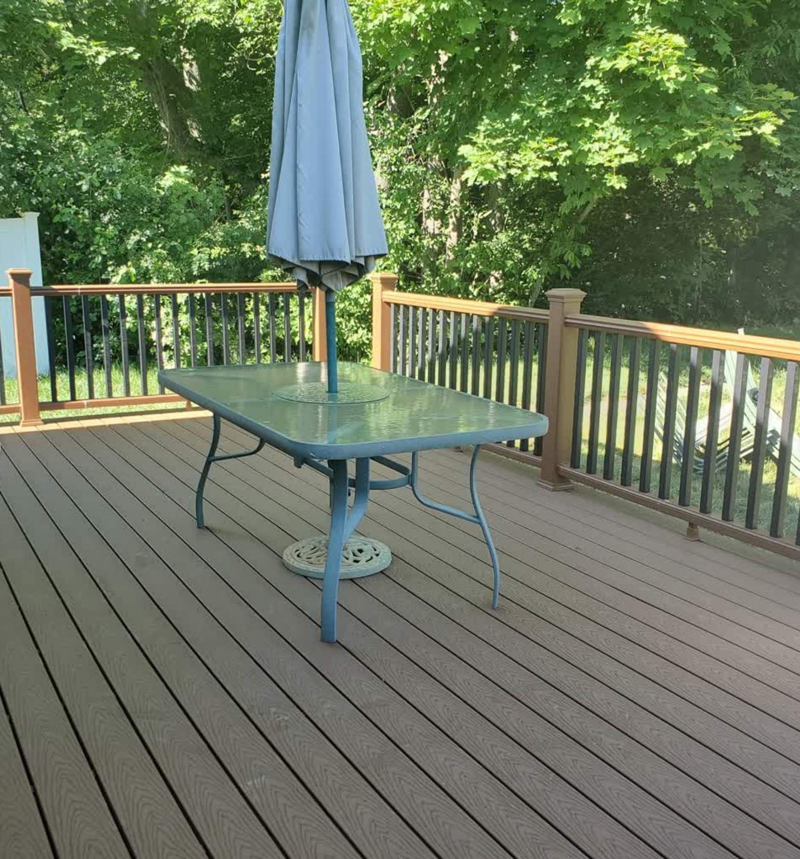 Deck refacing using Trex Decking by UBrothers Construction