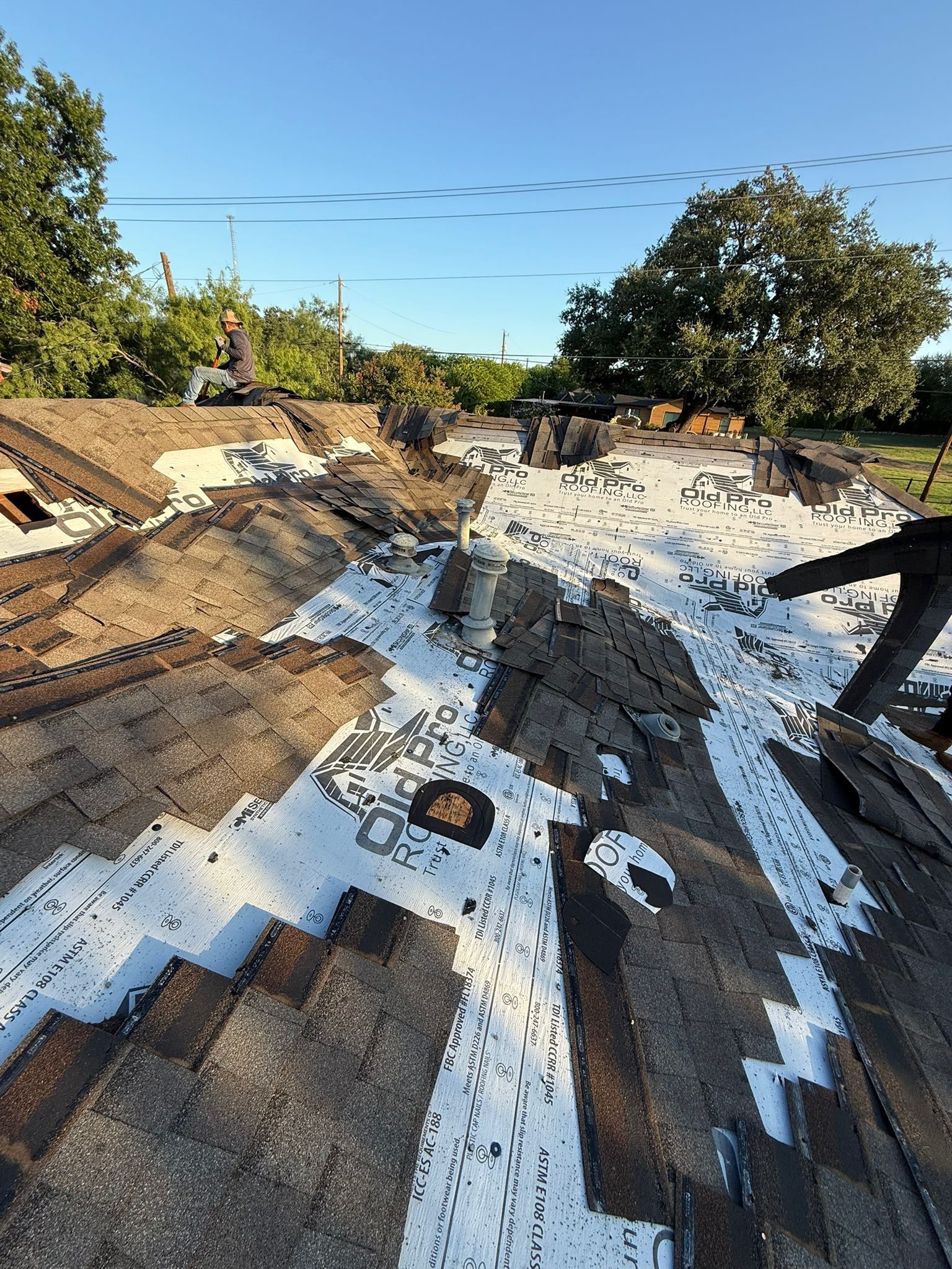 Project in Granbury by Lonestar Roofing and Restoration LLC.