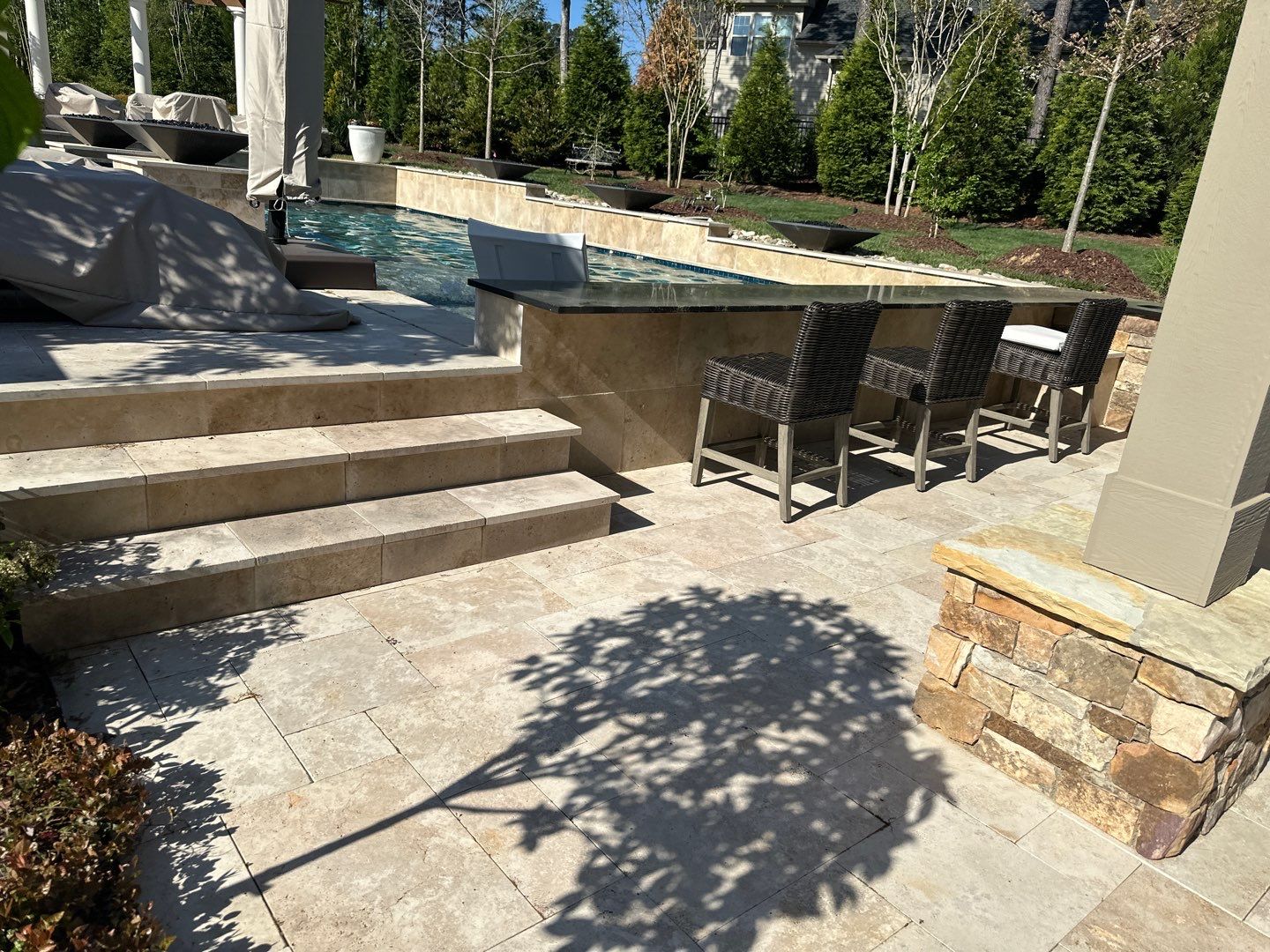 Pool Deck using Wood Sealant by DuraSeal